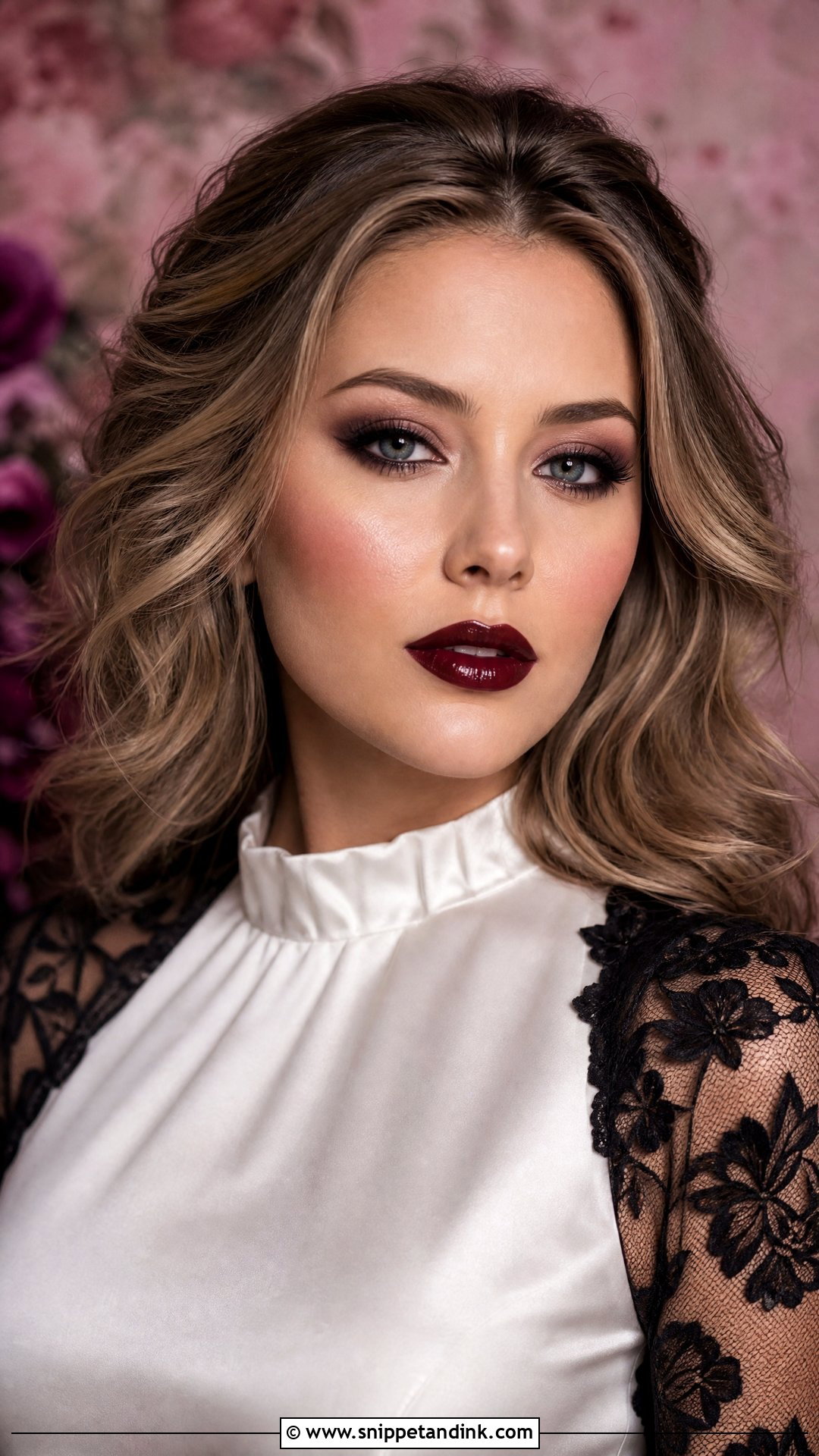 Gothic Wedding Makeup With Dewy Skin - Snippet and Ink - 25 Gothic Wedding Makeup Ideas
