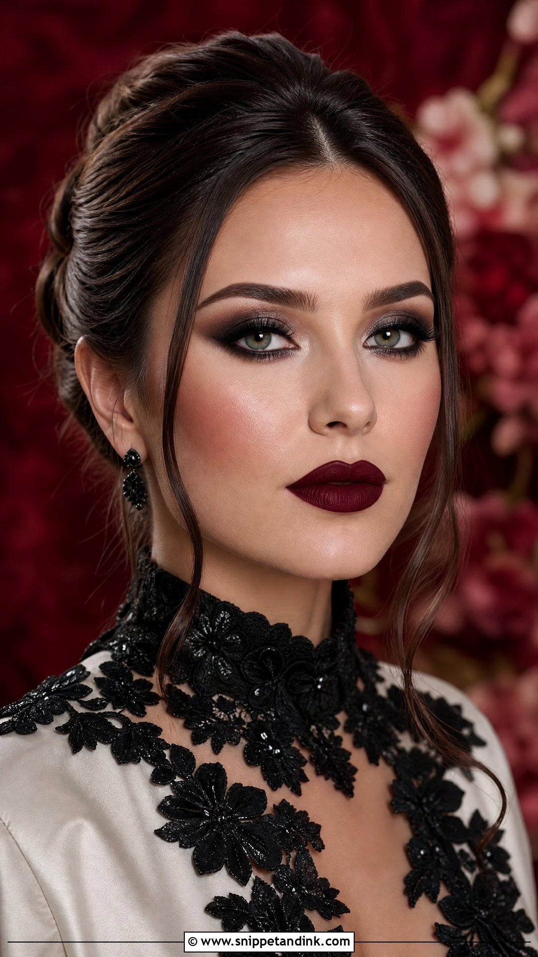 Gothic Wedding Makeup With Matte Skin - Snippet and Ink - 25 Gothic Wedding Makeup Ideas