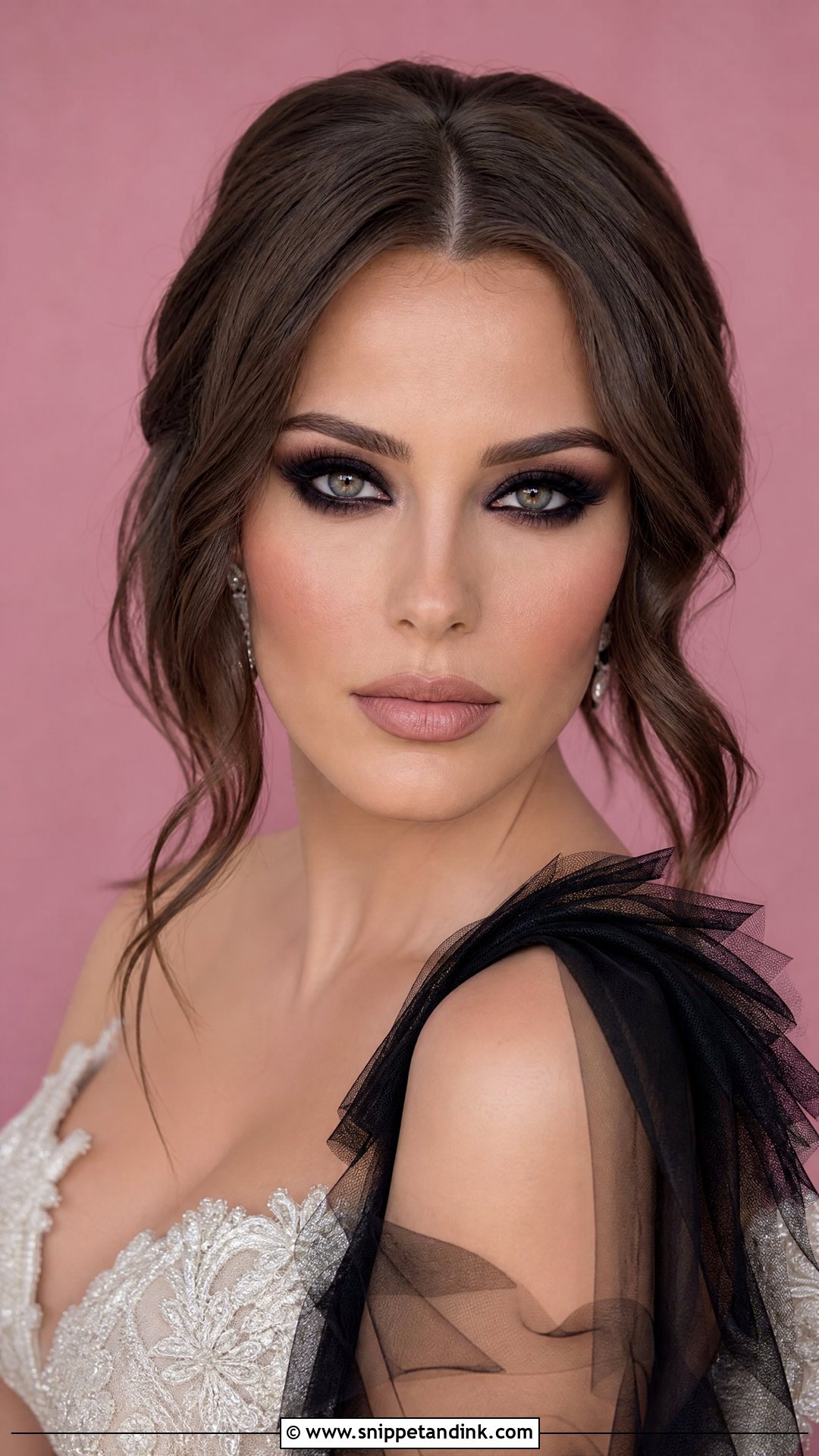 Gothic Wedding Makeup With Nude Lip - Snippet and Ink - 25 Gothic Wedding Makeup Ideas
