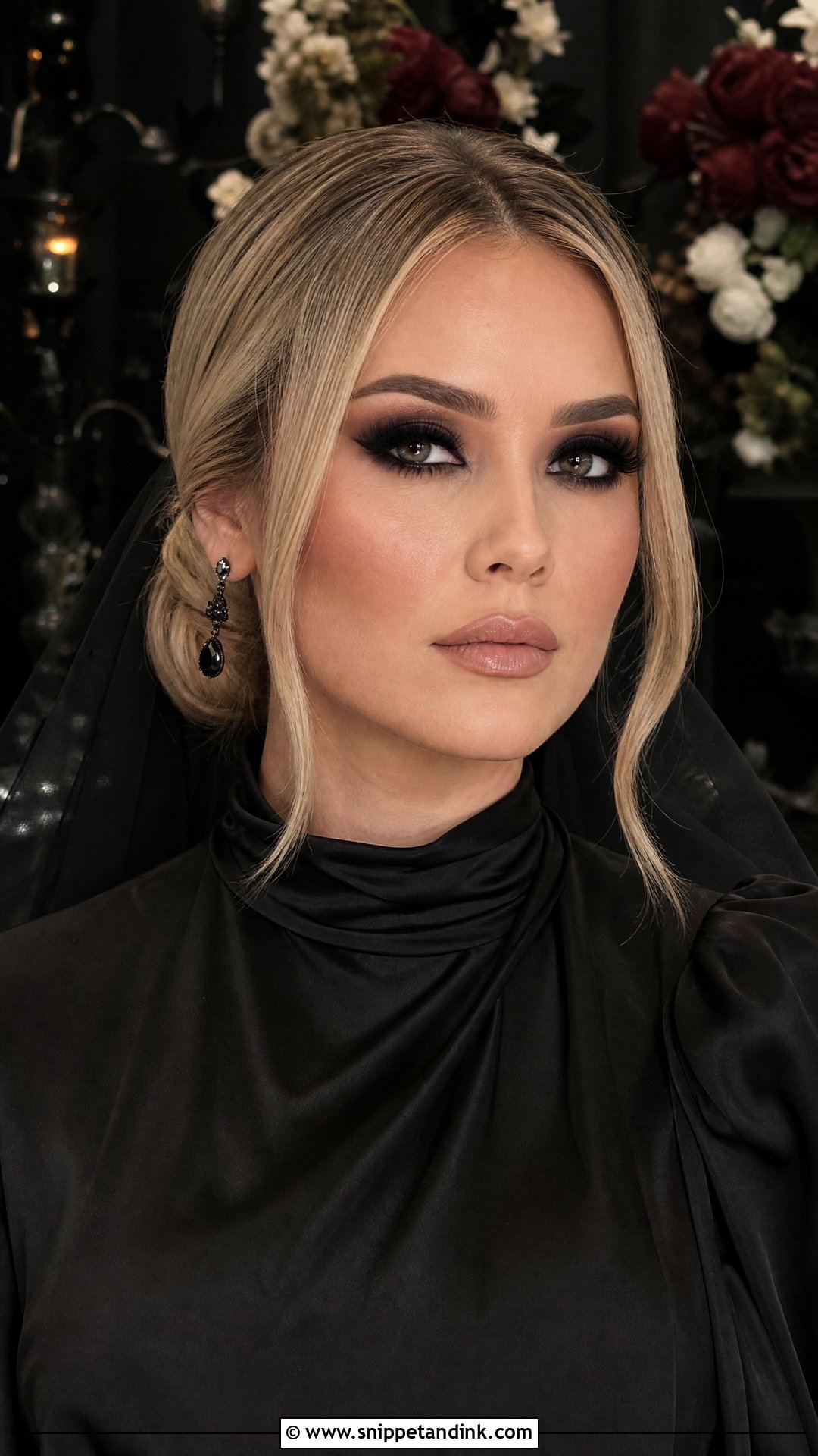 Gothic Wedding Makeup With Smokey Eyes - Snippet and Ink - 20 Gothic Wedding Makeup Brides
