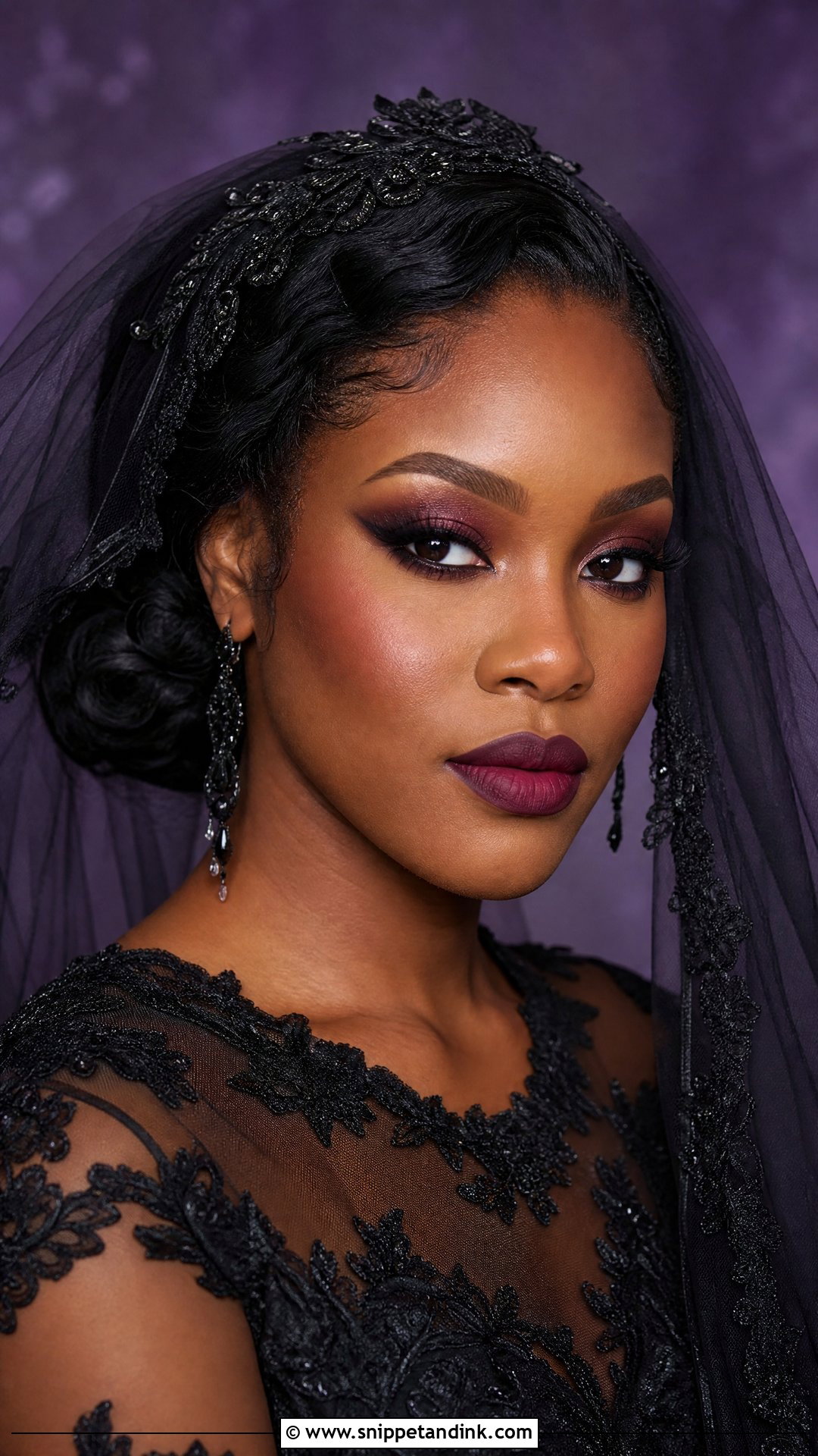 Gothic Wedding Makeup With Veil - Snippet and Ink - 25 Goth Wedding Makeup Ideas