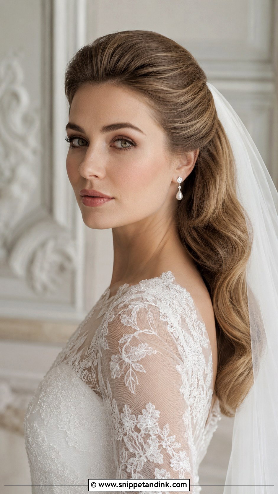 Grace Kelly Inspired Bridal Hair - Snippet and Ink - 25 Old Hollywood Wedding Hair Ideas