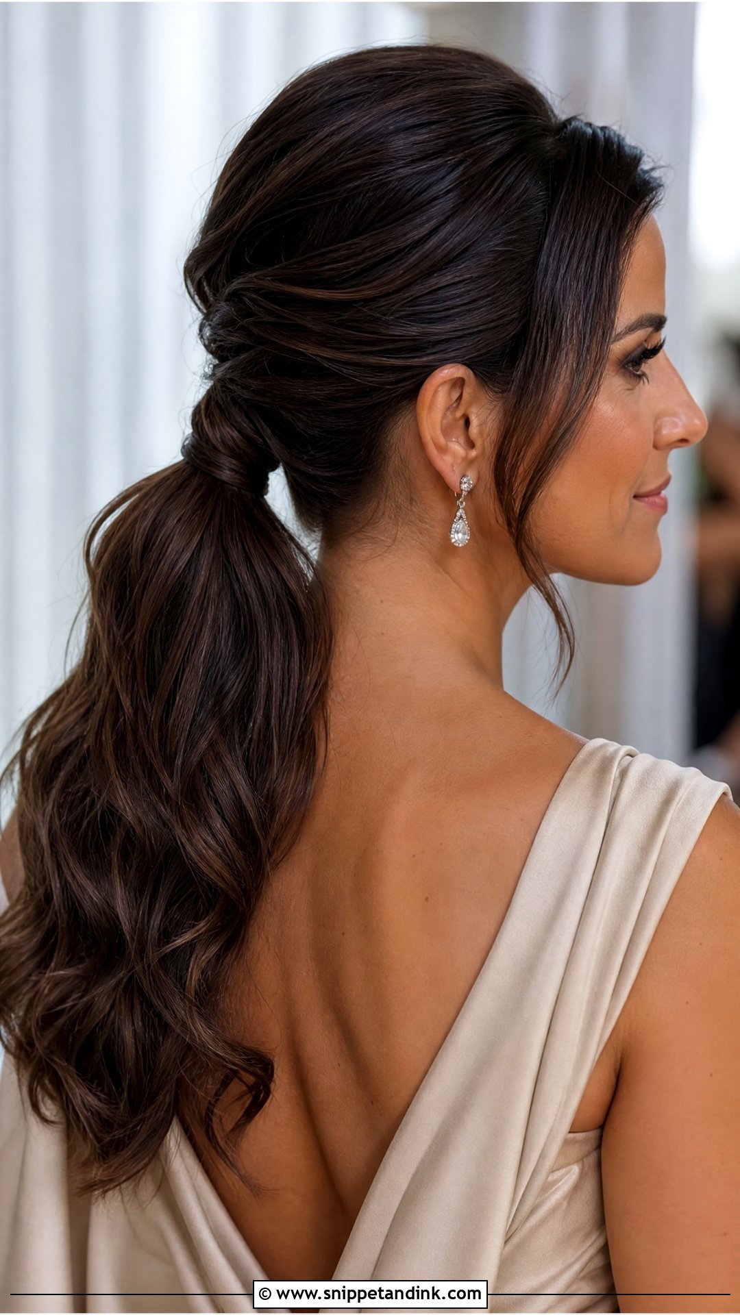 Grandma Elegant Ponytail For Wedding - Snippet and Ink - 15 Grandma Hairstyles for Wedding