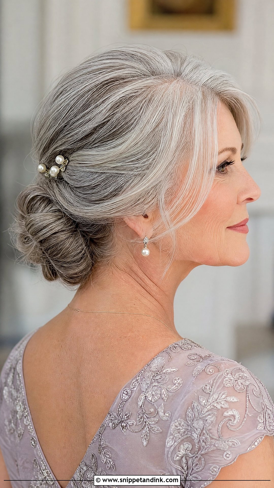 Grandma Low Chignon For Wedding - Snippet and Ink - 15 Grandma Hairstyles for Wedding