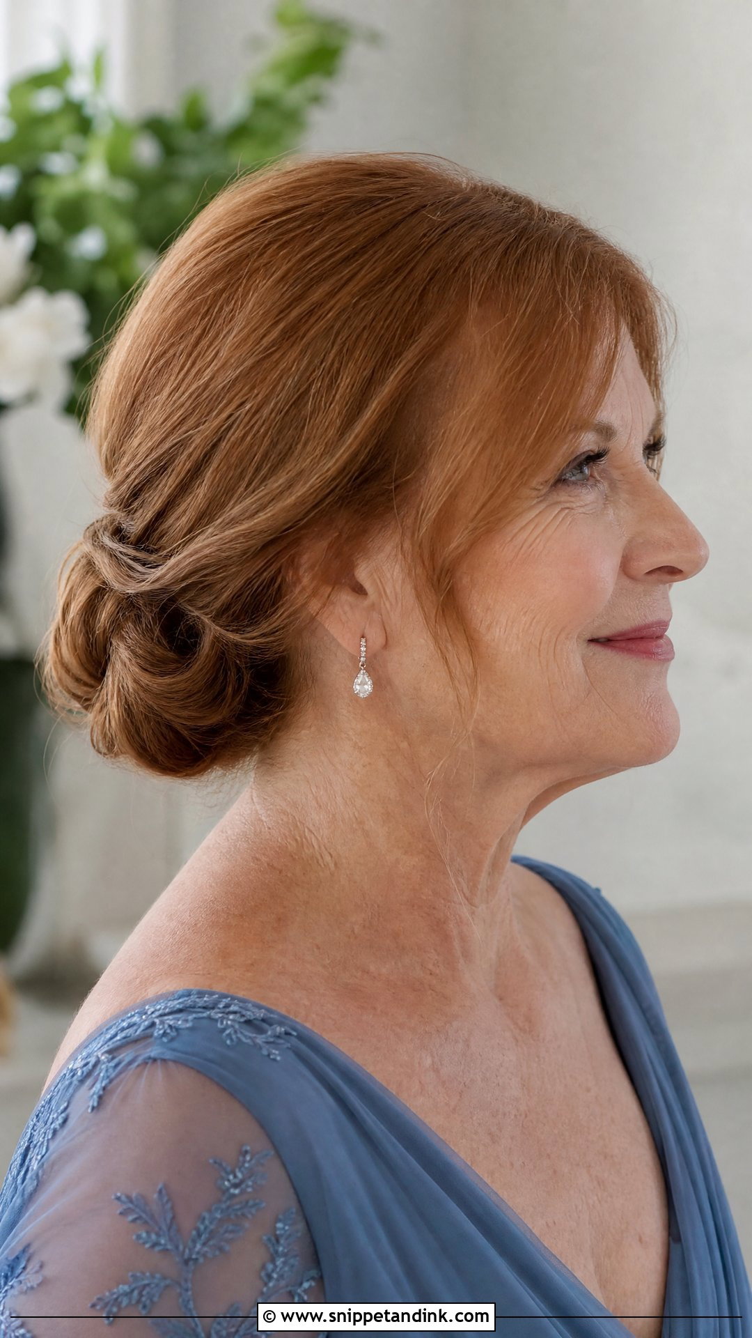 Grandmother Of The Bride Low Bun - Snippet and Ink - 15 Grandmother of the Bride Hairstyles