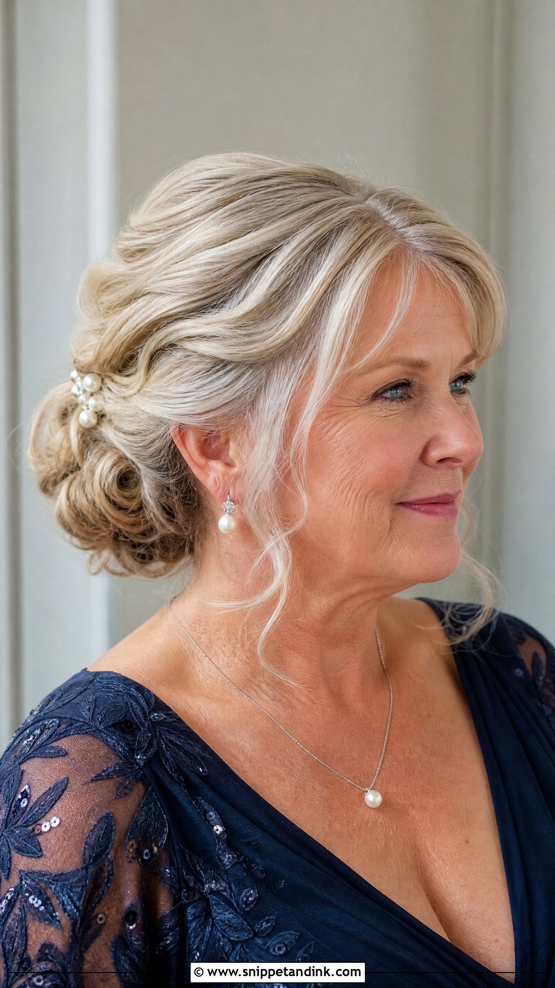 Grandmother Of The Bride Soft Chignon - Snippet and Ink - 15 Grandmother of the Bride Hairstyles
