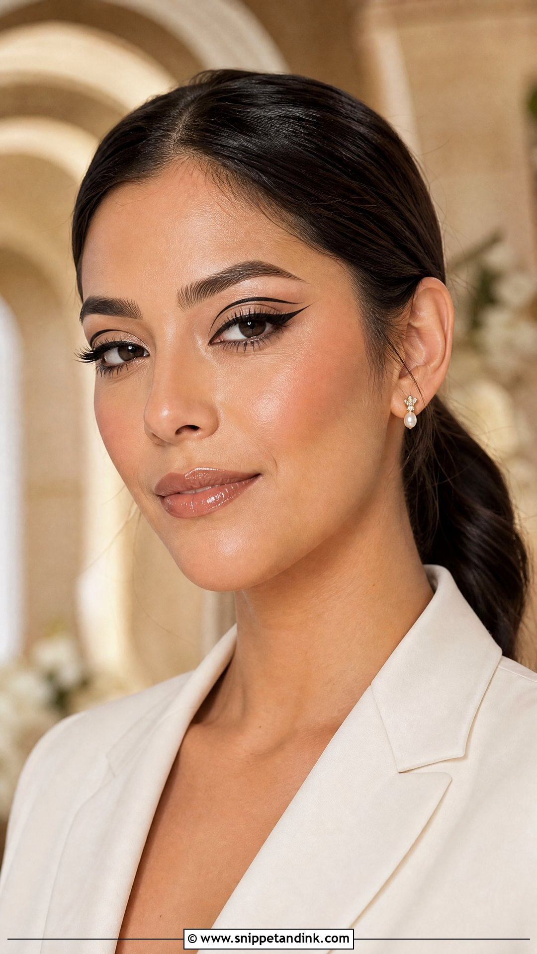Graphic Liner Bridal Makeup - Snippet and Ink - 20 Alternative Bridal Makeup Ideas