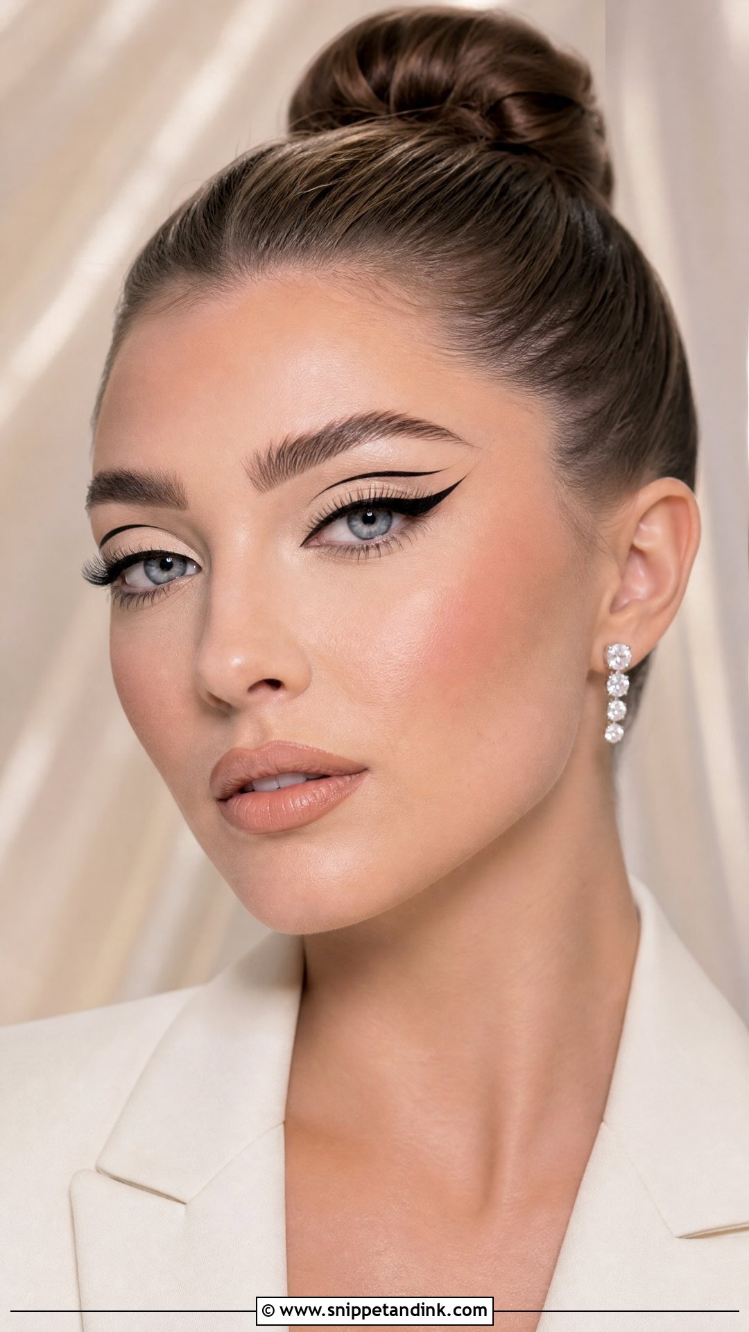 Graphic Liner Editorial Wedding Makeup - Snippet and Ink - 20 Editorial Wedding Makeup Ideas
