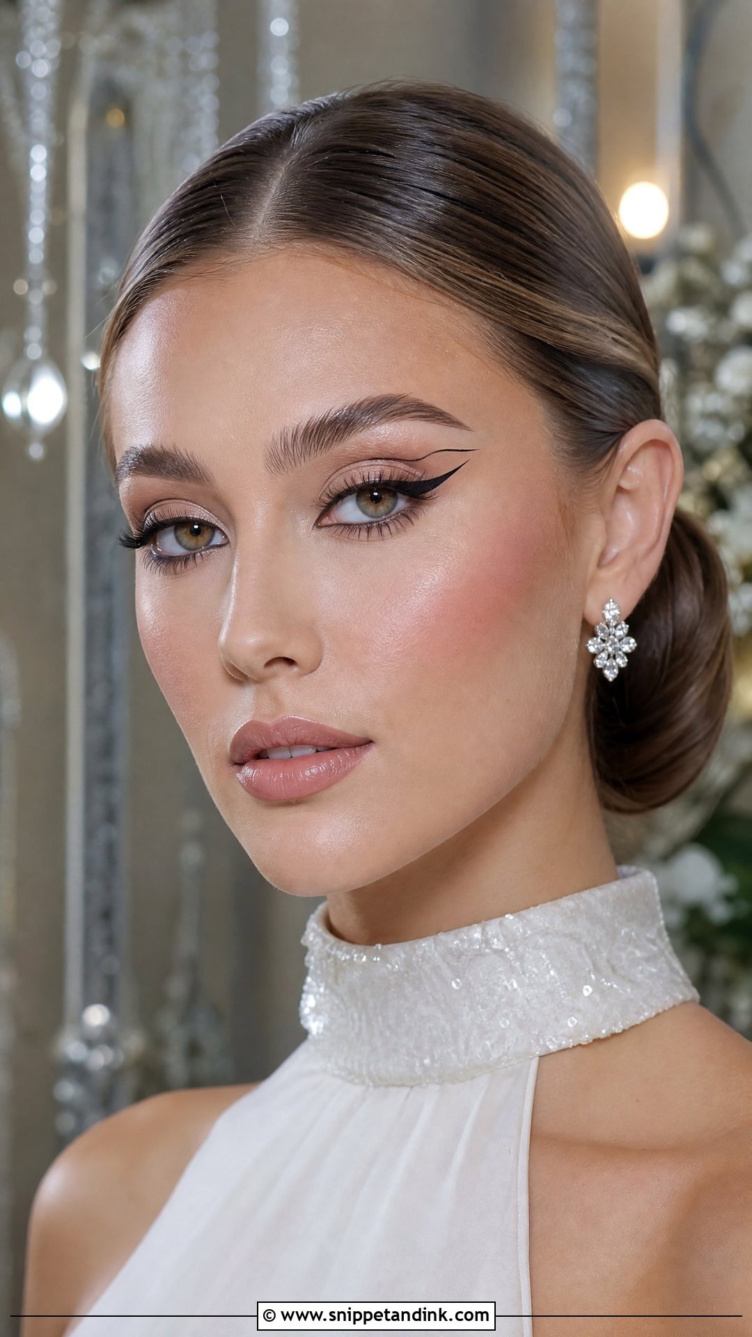 Graphic Liner Wedding Makeup - Snippet and Ink - 20 Edgy Wedding Makeup Ideas