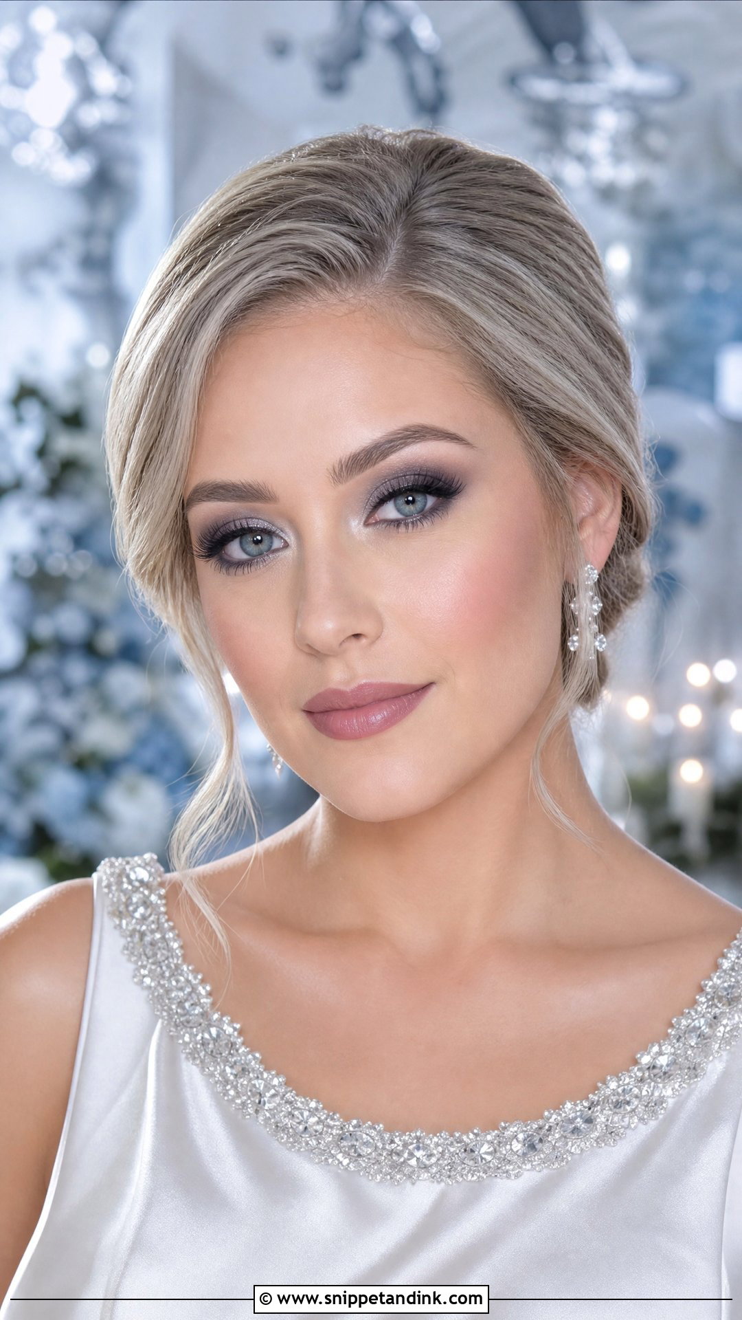 Gray Smokey Eye Wedding Makeup - Snippet and Ink - 20 Smokey Eye Wedding Makeup Ideas