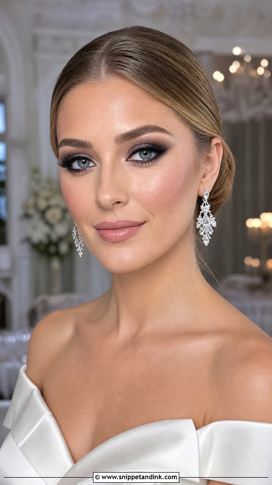 Gray Smoky Bridal Makeup - Snippet and Ink - 20 Smoky Bridal Makeup Ideas