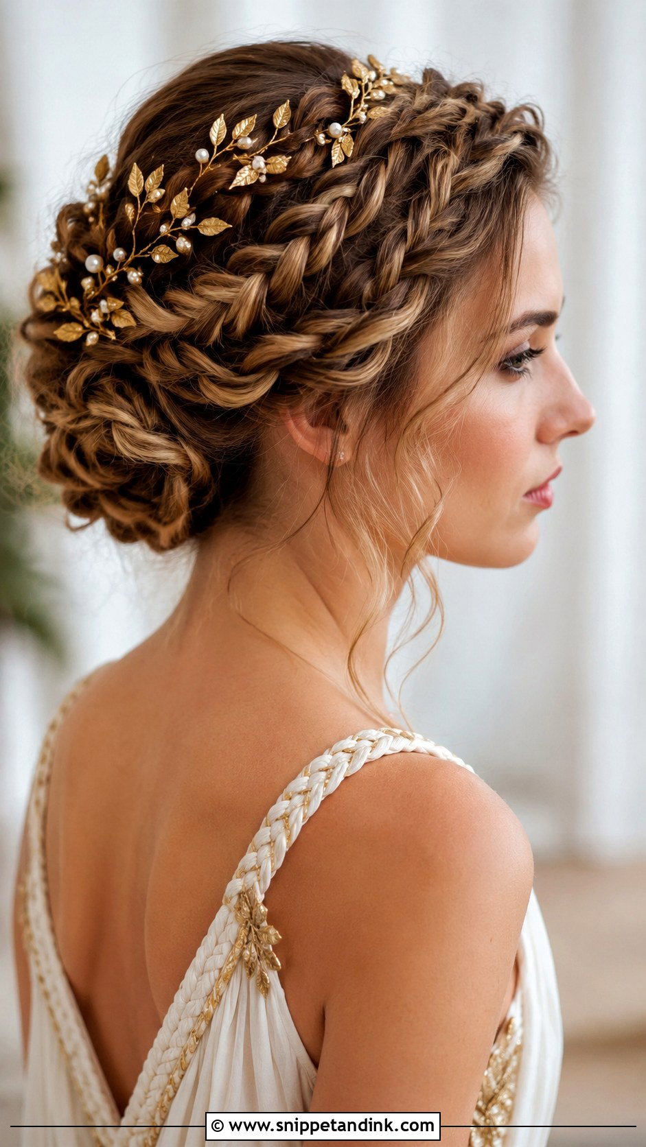 Grecian Braided Updo - Snippet and Ink - 30 Wedding Braid Hairstyles