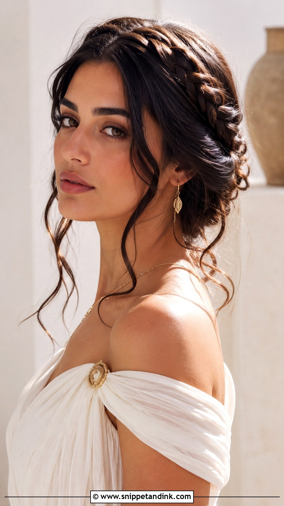 Grecian Goddess Braid for Long Hair - Snippet and Ink - 25 Bridal Braids for Long Hair