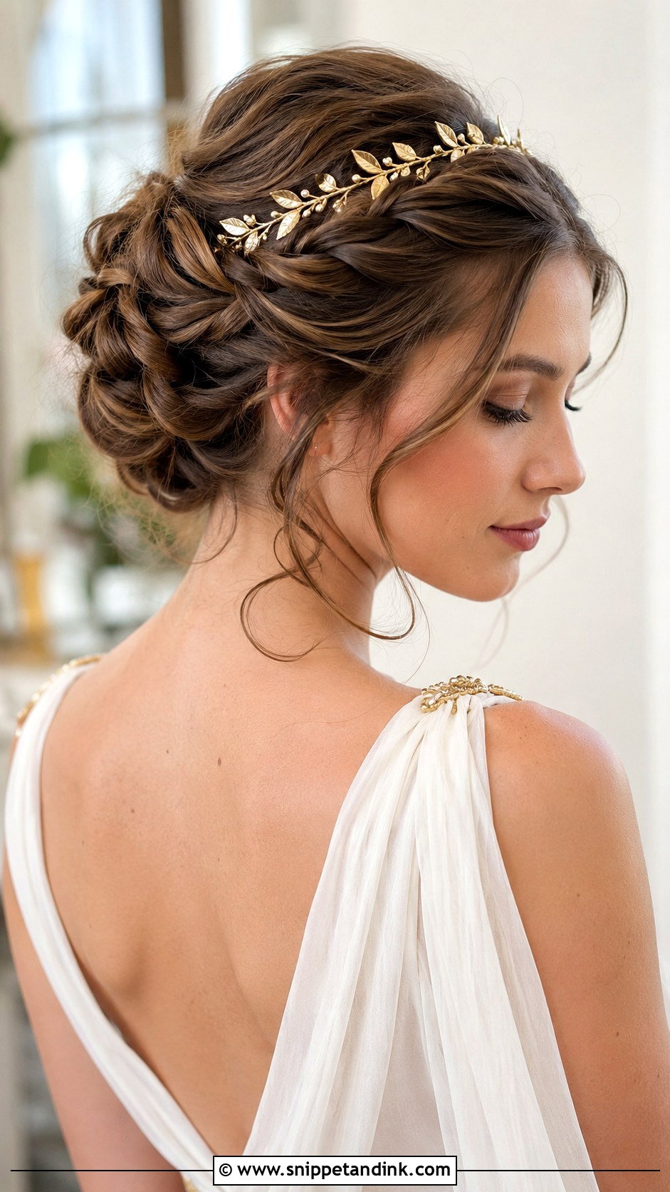Grecian Goddess Wedding Hairstyle - Snippet and Ink - 25 Elegant Wedding Hairstyles for Long Hair