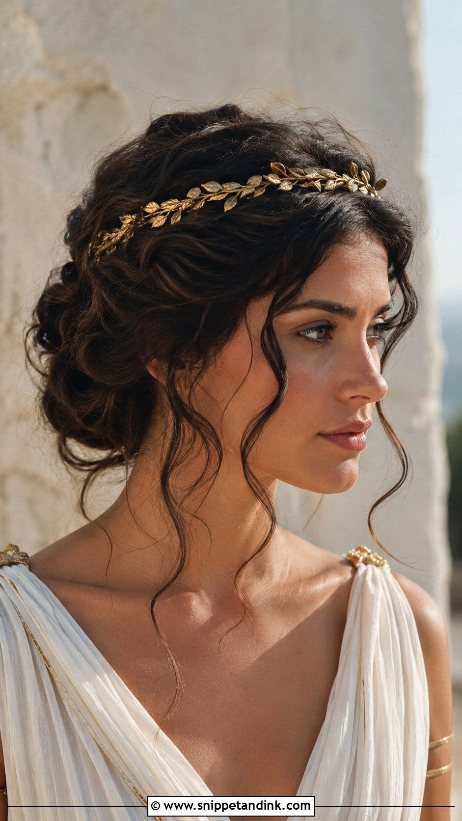 Greek Goddess Headband - Snippet and Ink - 20 Wedding Hair Headband Ideas