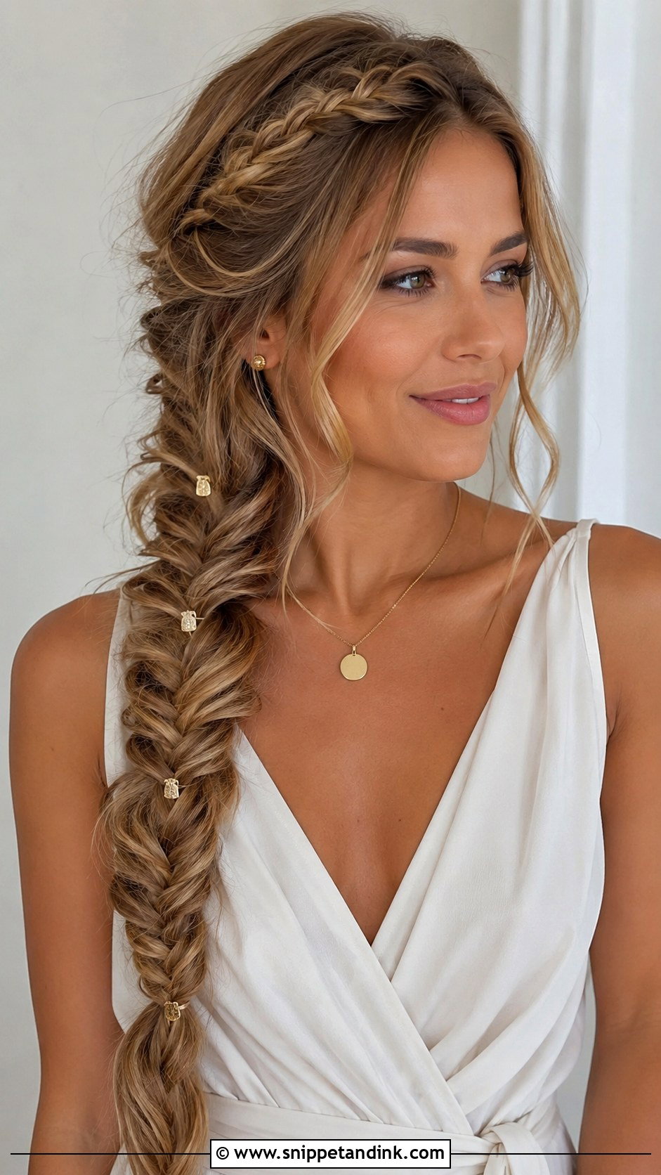 Greek Inspired Fishtail Braid - Snippet and Ink - 20 Greek Inspired Hairstyles