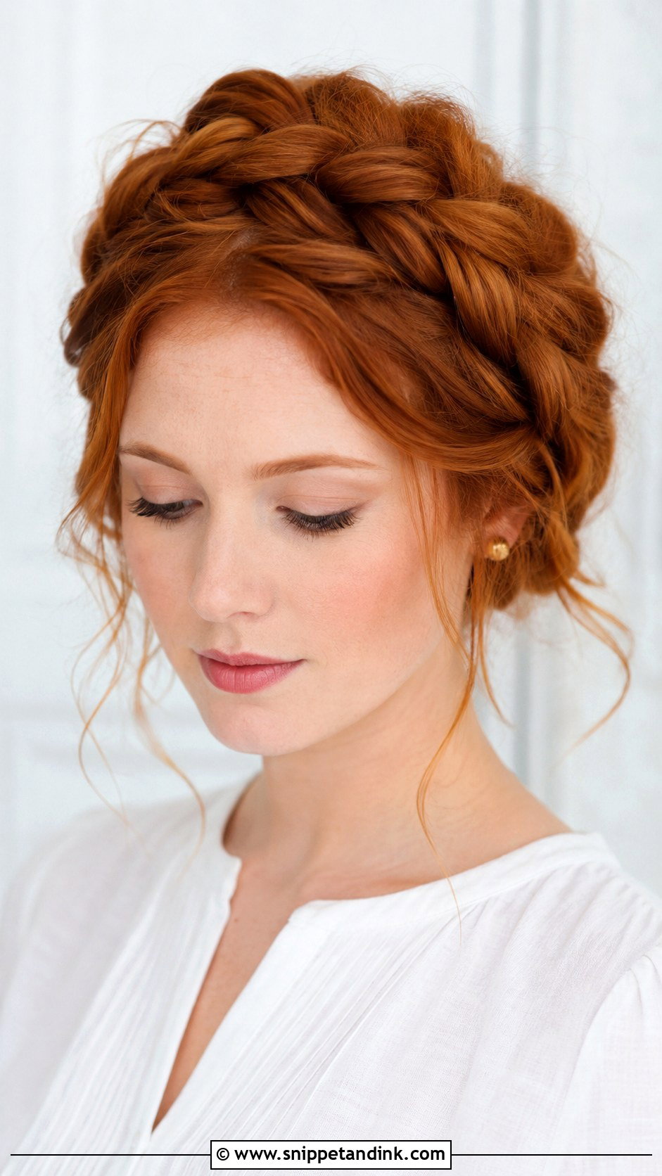 Greek Inspired Halo Braid - Snippet and Ink - 20 Greek Inspired Hairstyles