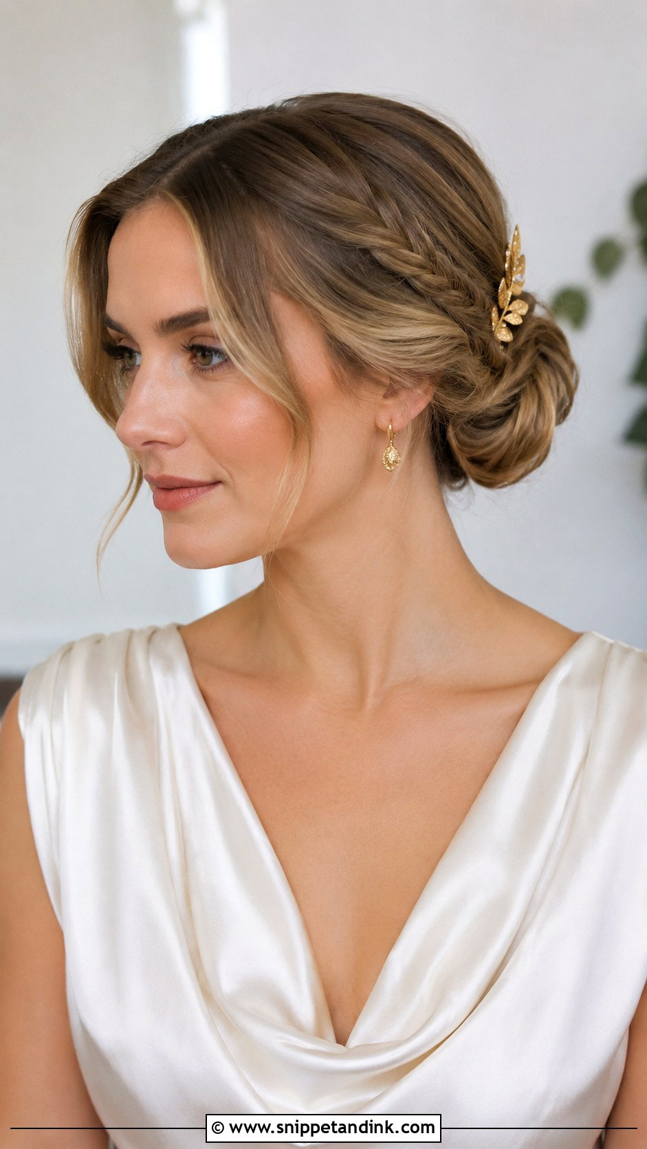 Greek Inspired Low Chignon - Snippet and Ink - 20 Greek Inspired Hairstyles