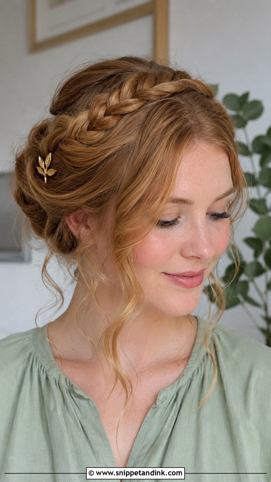 Greek Inspired Milkmaid Braid - Snippet and Ink - 20 Greek Inspired Hairstyles