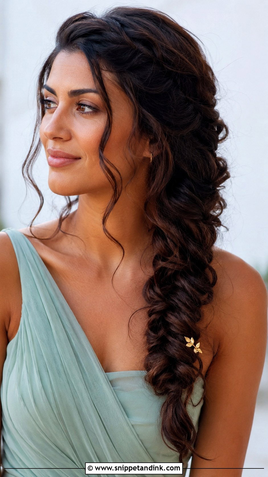 Greek Inspired Side Braid - Snippet and Ink - 20 Greek Inspired Hairstyles