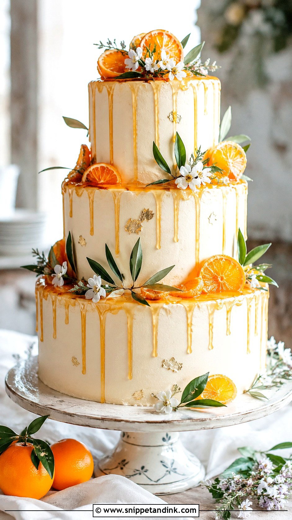 Greek Orange Wedding Cake - Snippet and Ink - 20 Greek Theme Cake Ideas for Wedding