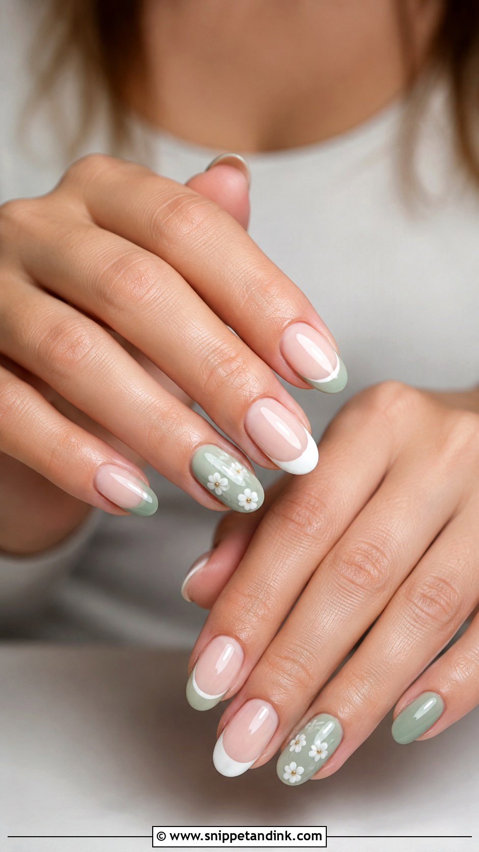 Green And White Wedding Nails - Snippet and Ink - 20 Green Wedding Nails for Bride