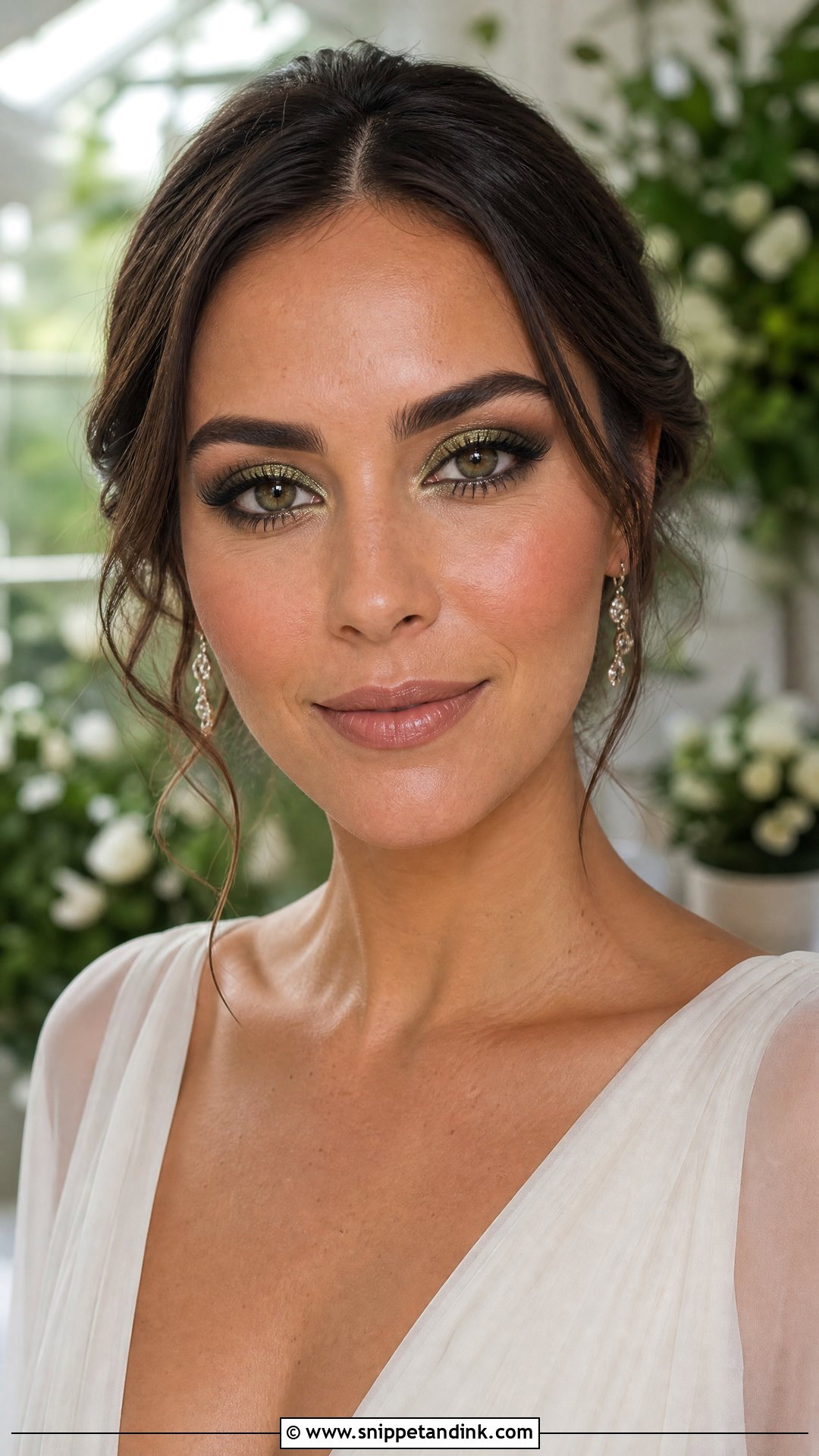 Green Bridal Eye Makeup - Snippet and Ink - 30 Bridal Eye Makeup Ideas