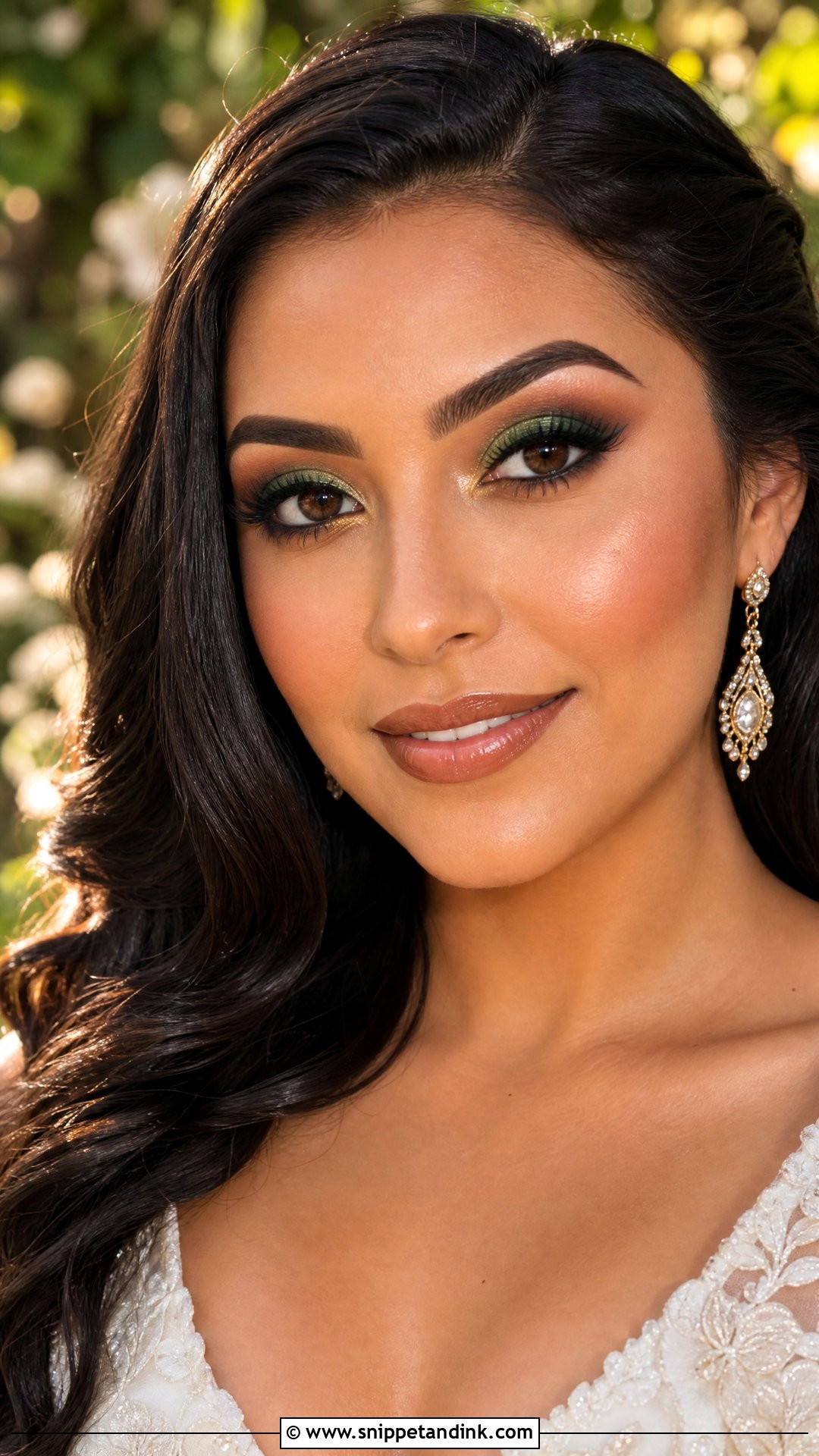 Green Bridal Makeup For Brown Eyes - Snippet and Ink - 20 Green Wedding Makeup Ideas