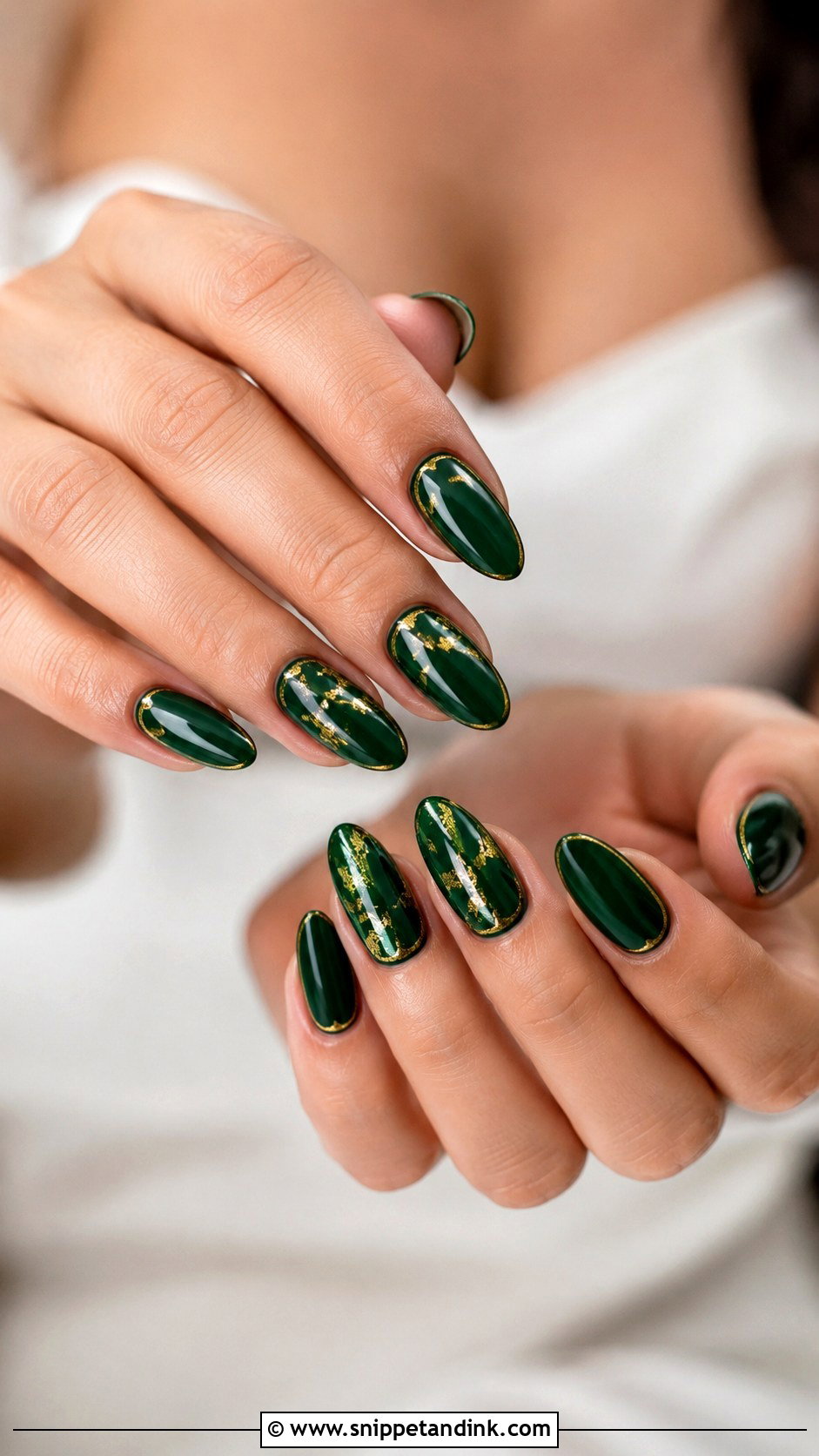 Green Bridal Wedding Nails - Snippet and Ink - 20 Wedding Nails for Indian Bride