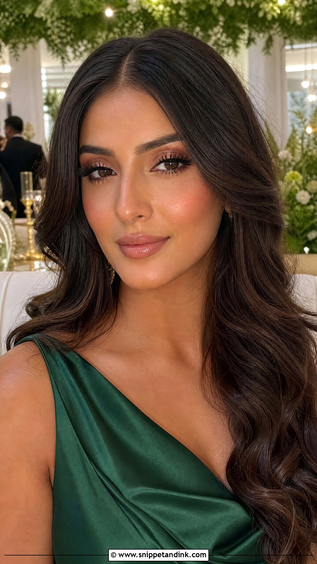 Green Dress Wedding Guest Makeup - Snippet and Ink - 25 Wedding Guest Makeup Looks