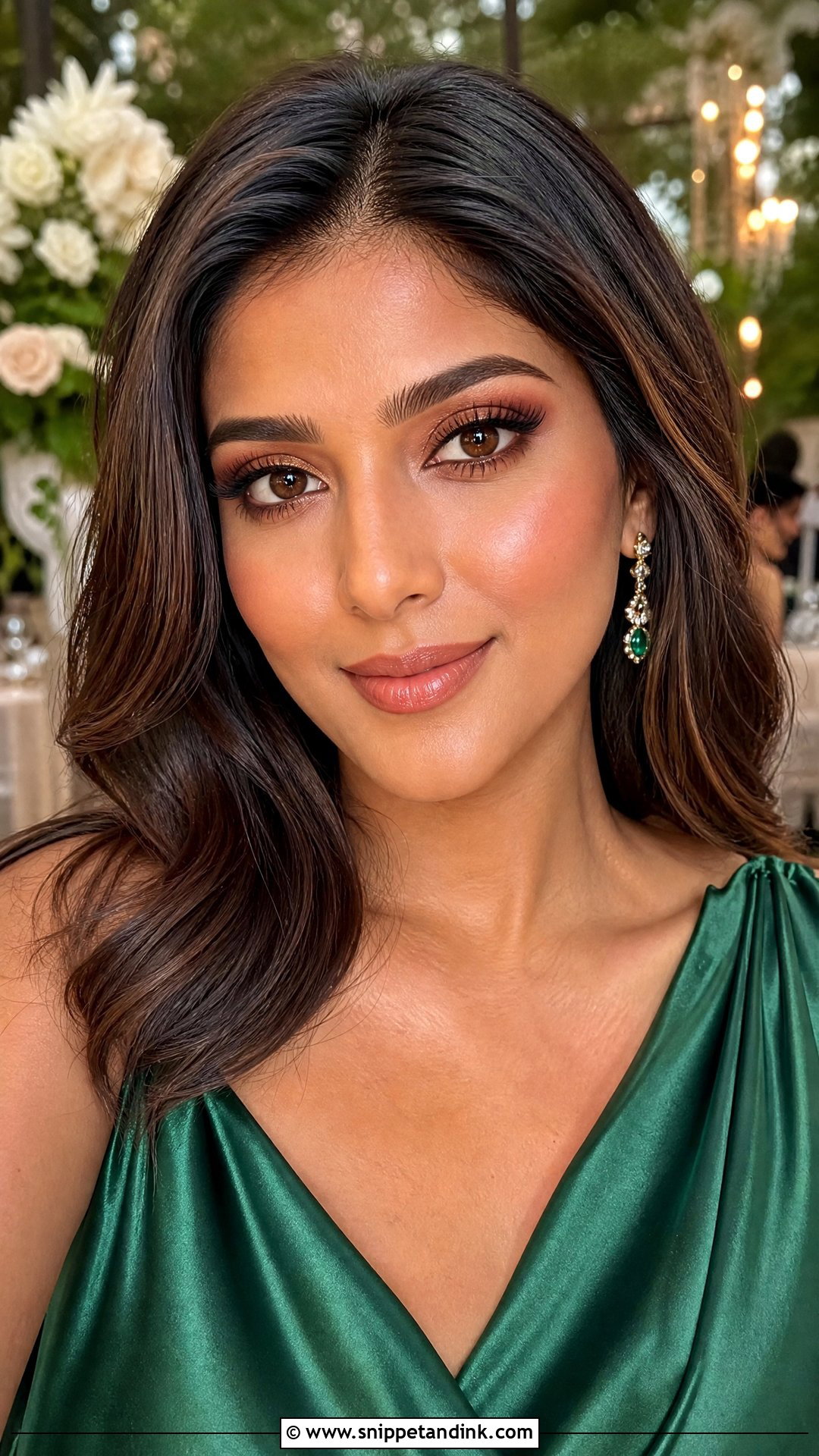 Green Dress Wedding Guest Makeup - Snippet and Ink - 30 Makeup for Wedding Guest Ideas