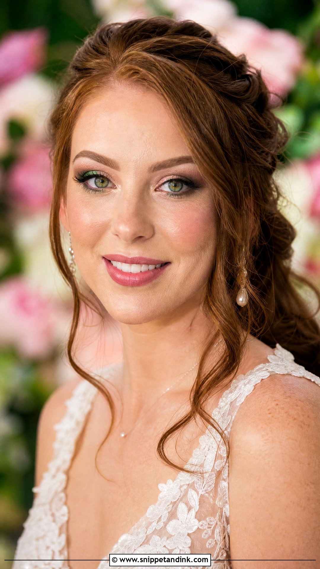 Green Eye Bridal Makeup - Snippet and Ink - 20 Wedding Eye Makeup for Bride Ideas