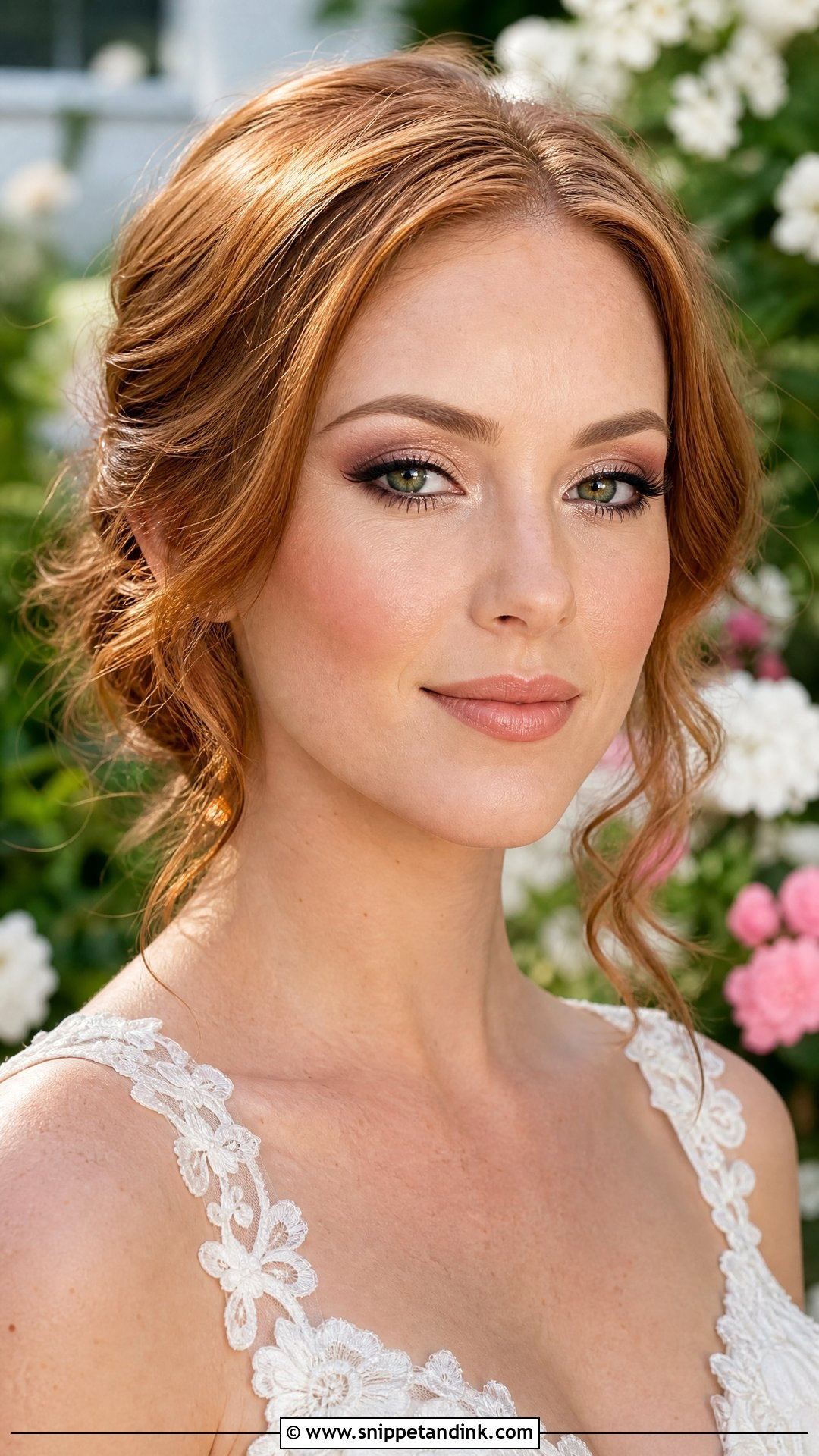 Green Eye Bridal Makeup - Snippet and Ink - 20 Makeup Looks for Wedding Bride