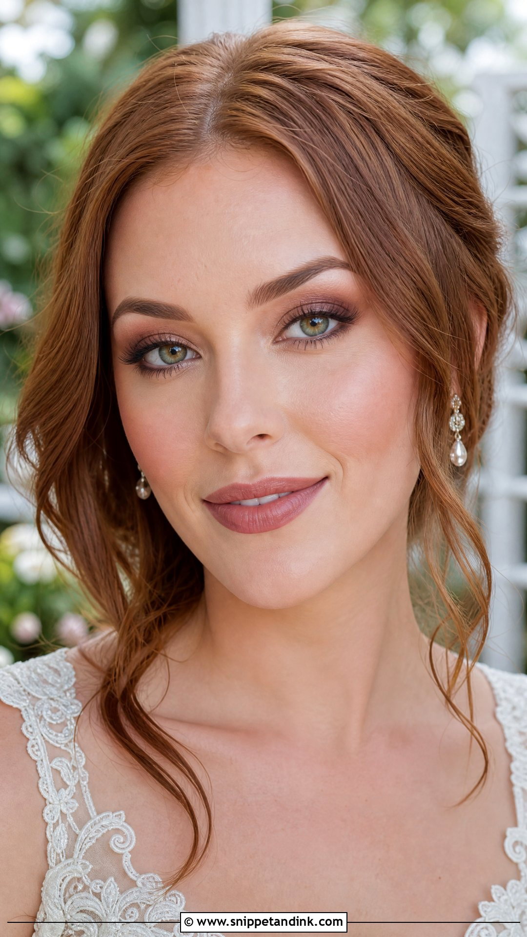 Green Eyes Natural Bridal Makeup - Snippet and Ink - 25 Light Natural Bridal Makeup Ideas