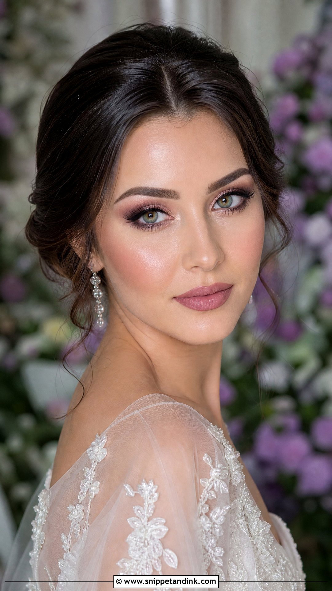 Green Eyes Wedding Makeup For Brunettes - Snippet and Ink - 20 Wedding Makeup Brunette Ideas