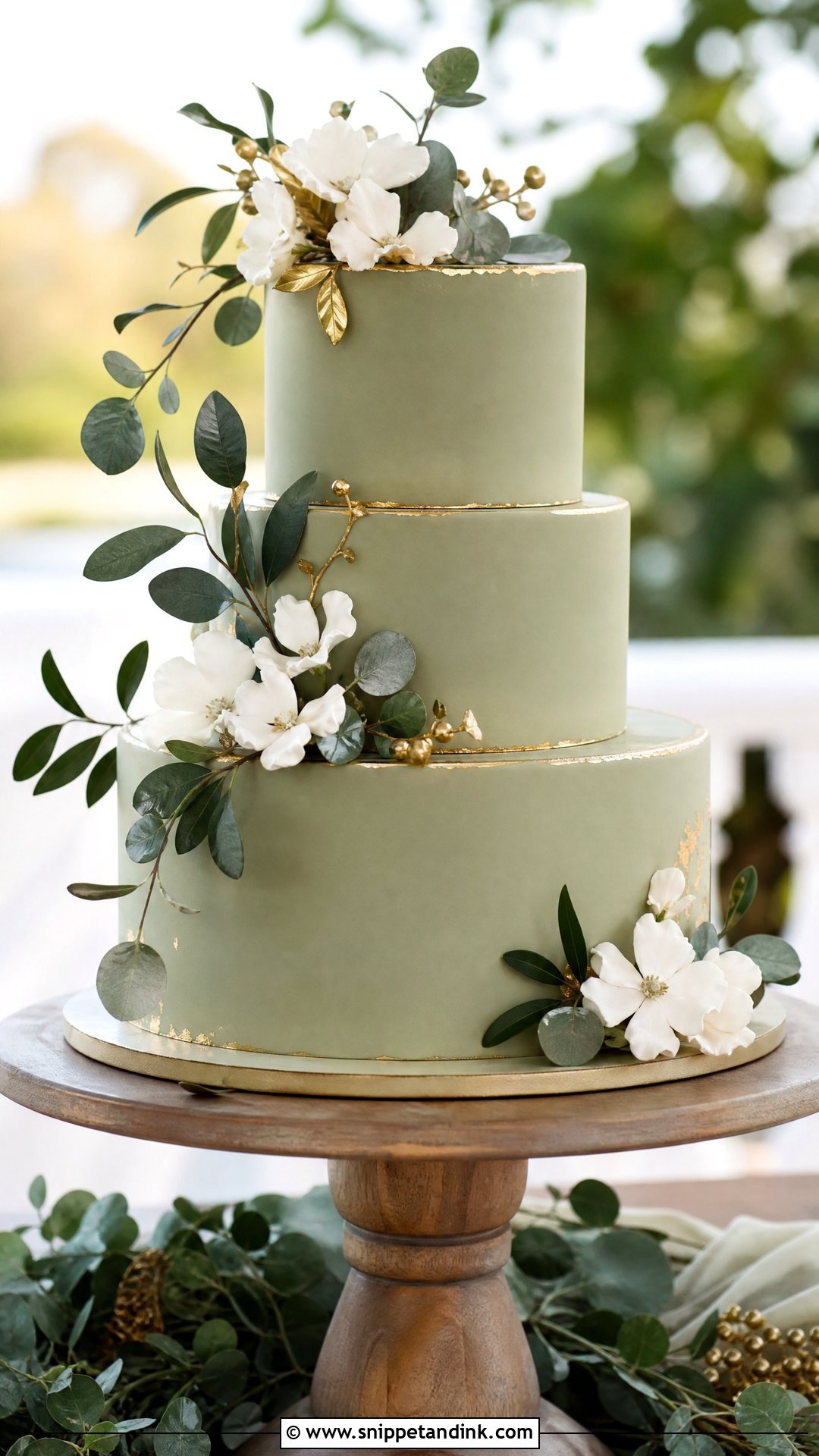Green Fondant Wedding Cake - Snippet and Ink - 35 Fondant Cakes for Wedding