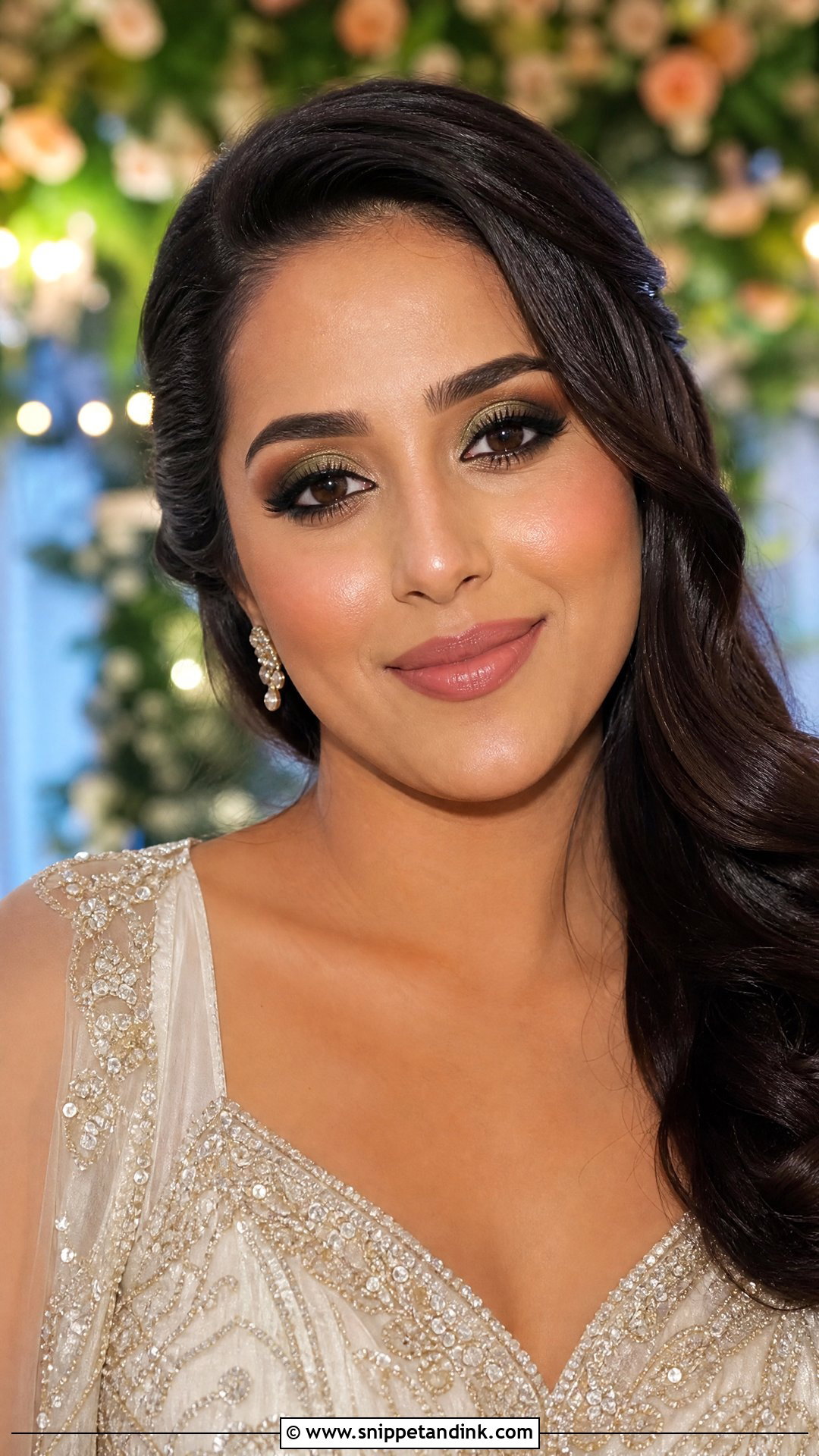 Green Halo Eye Bridal Makeup - Snippet and Ink - 20 Green Bridal Makeup Ideas