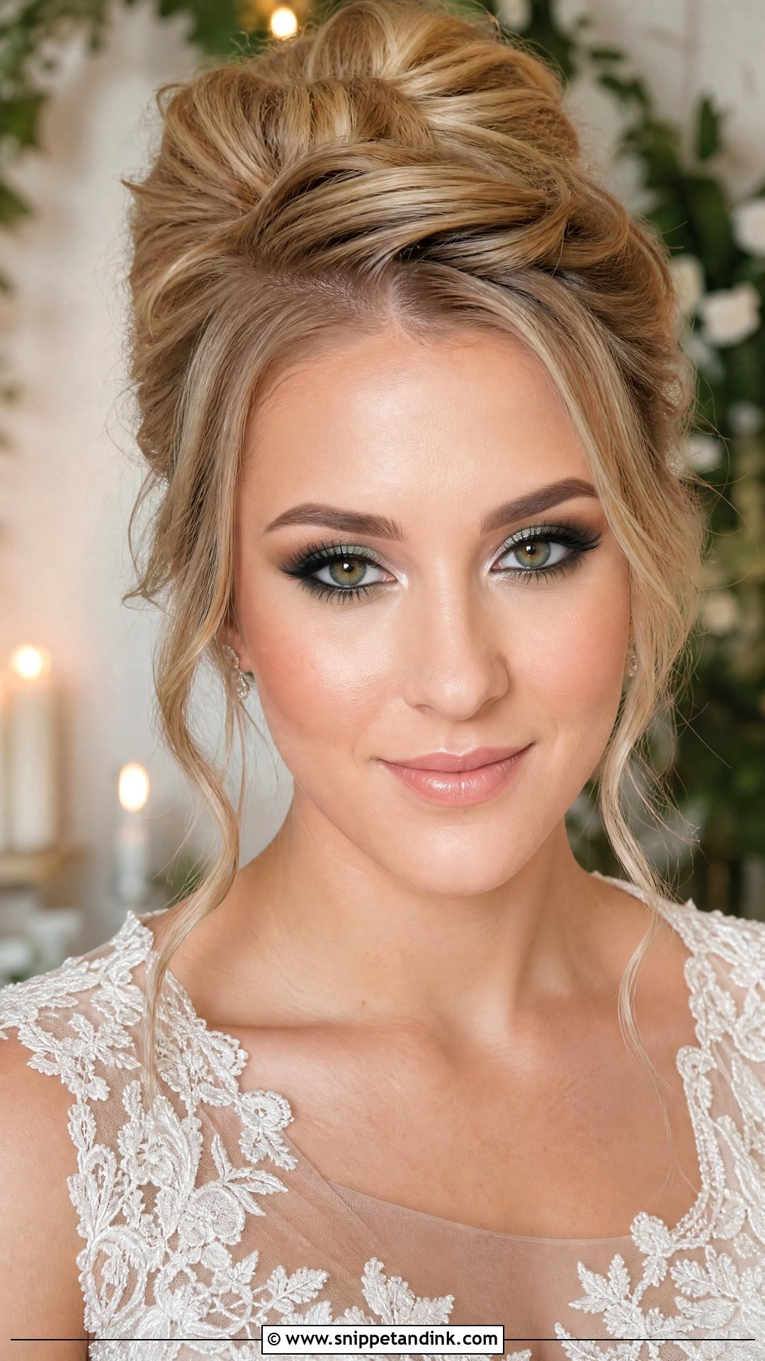 Green Halo Eye Wedding Makeup - Snippet and Ink - 20 Green Wedding Makeup Ideas