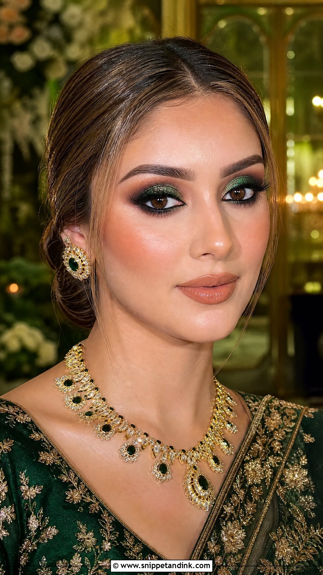 Green Indian Wedding Eye Makeup - Snippet and Ink - 20 Indian Wedding Eye Makeup Ideas