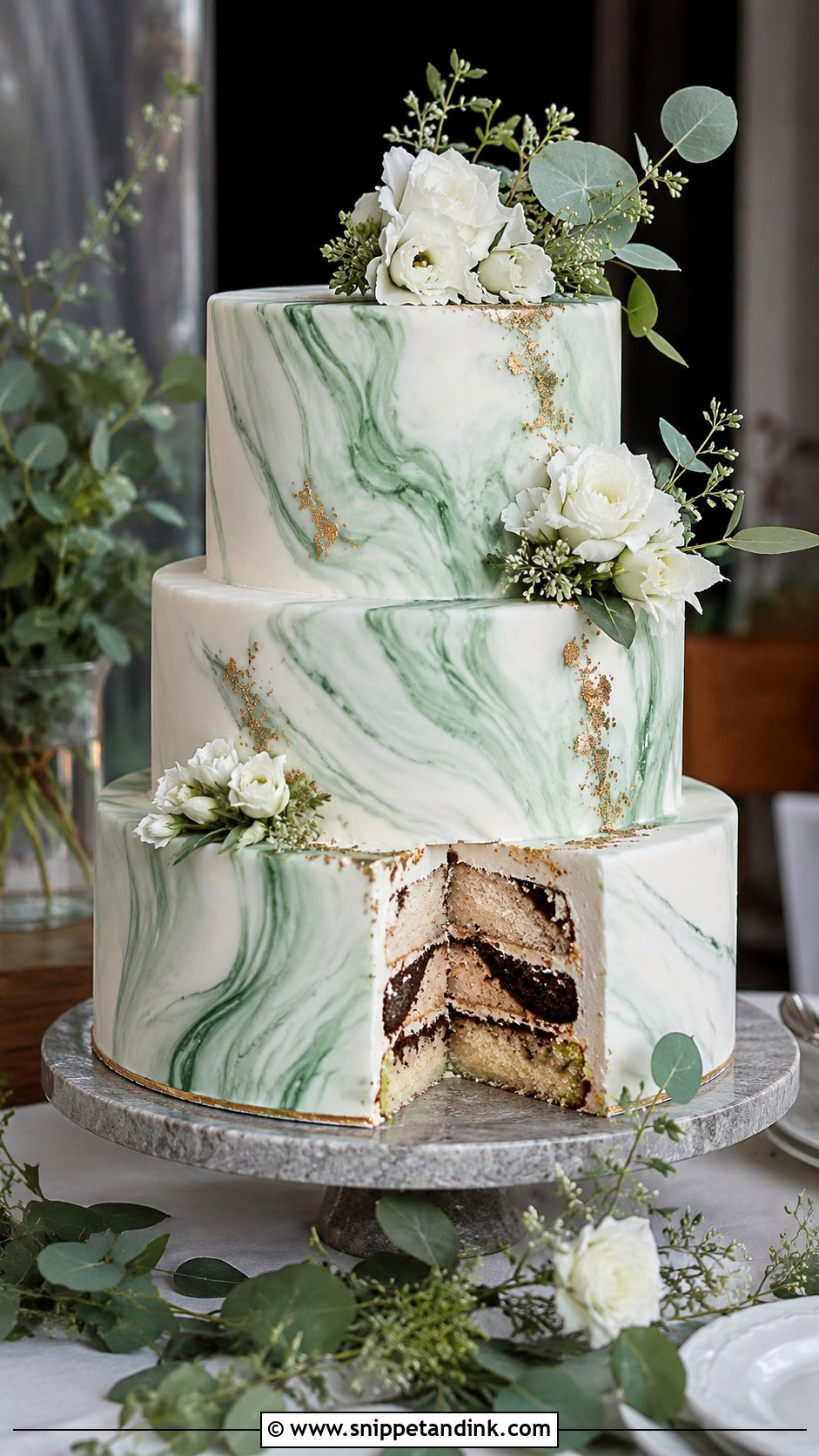 Green Marble Wedding Cake - Snippet and Ink - 20 Marble Wedding Cake Recipe