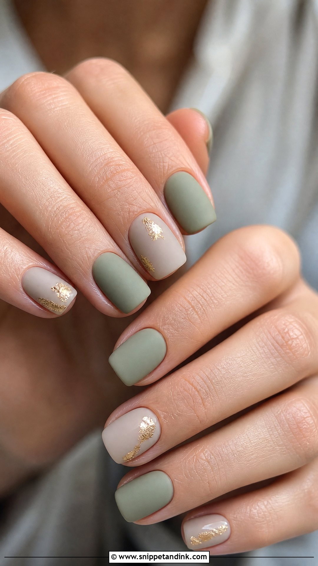 Green Matte Wedding Nails - Snippet and Ink - 25 Green Wedding Nails