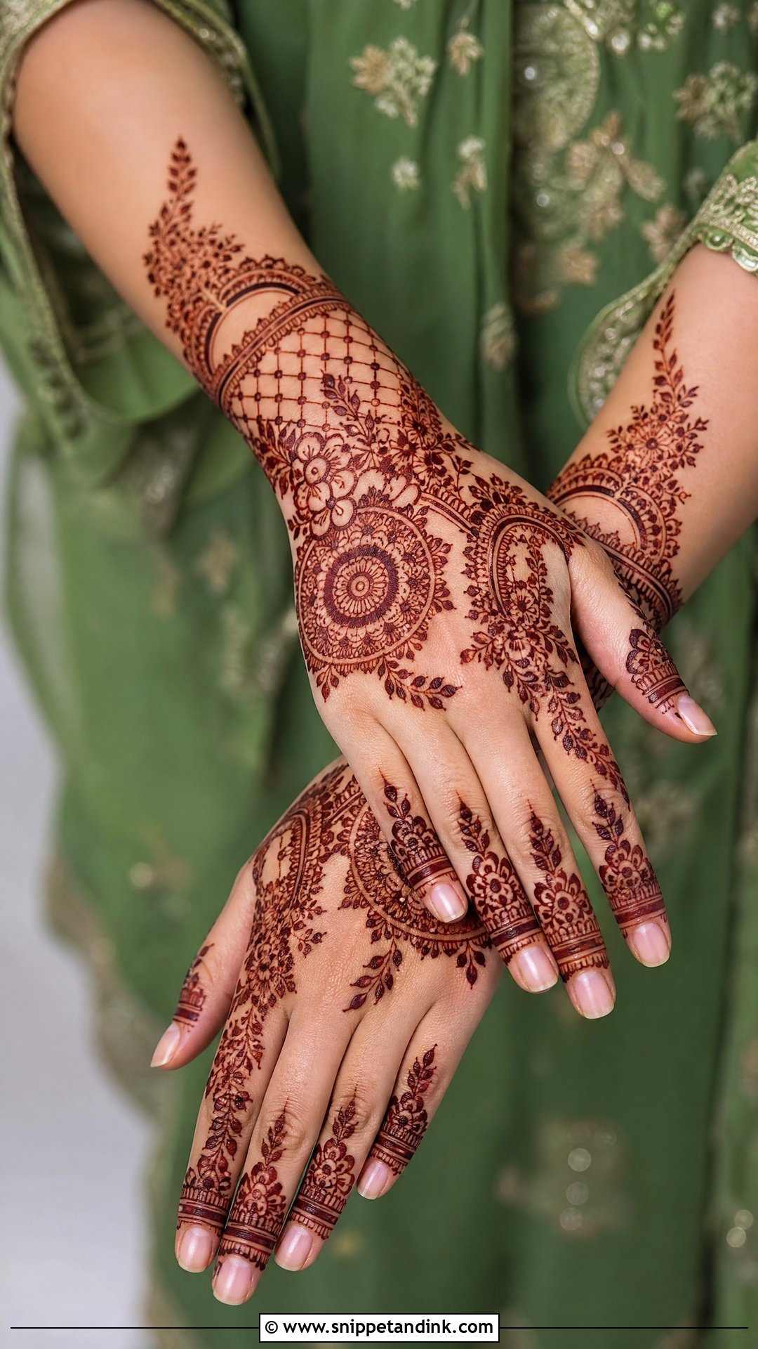 Green Mehandi Dress - Snippet and Ink - 30 Mehandi Dress Ideas