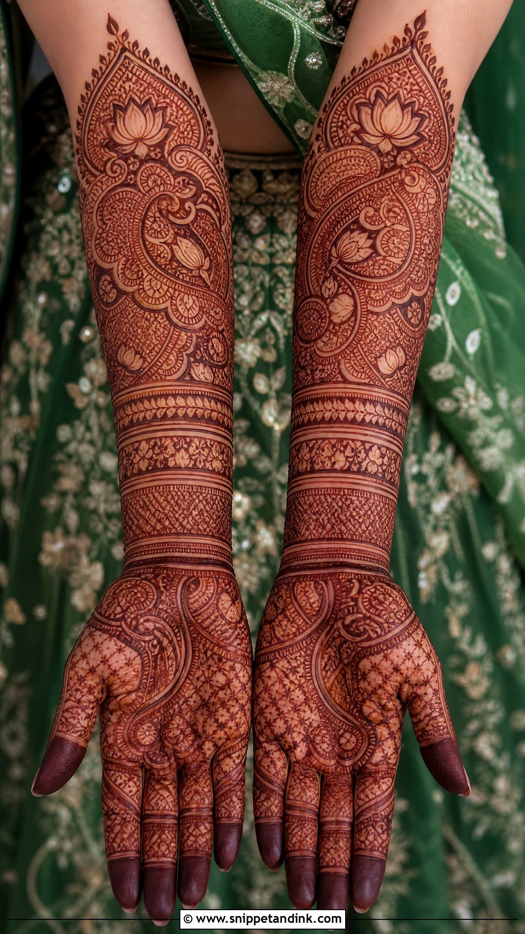 Green Mehendi Lehenga For Bride - Snippet and Ink - 20 Mehendi Outfit Brides Mehndi Dress Ideas