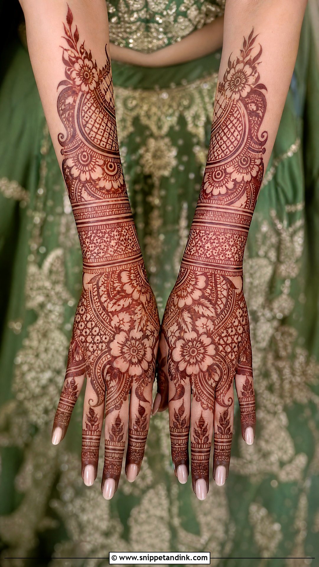 Green Mehendi Lehenga For Bride - Snippet and Ink - 25 Green Mehendi Outfits for Bride