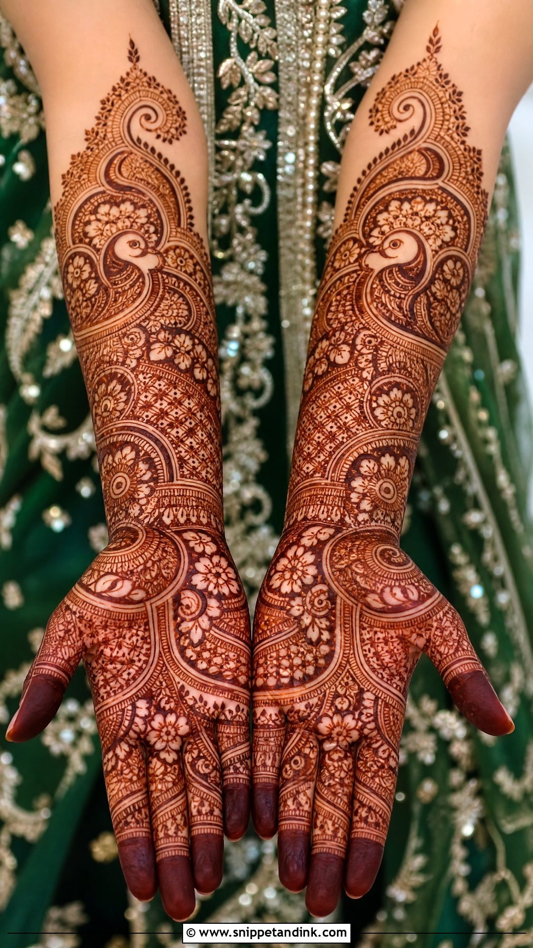 Green Mehendi Lehenga For Bride - Snippet and Ink - 20 Mehendi Outfit Inspo for Bride Ideas