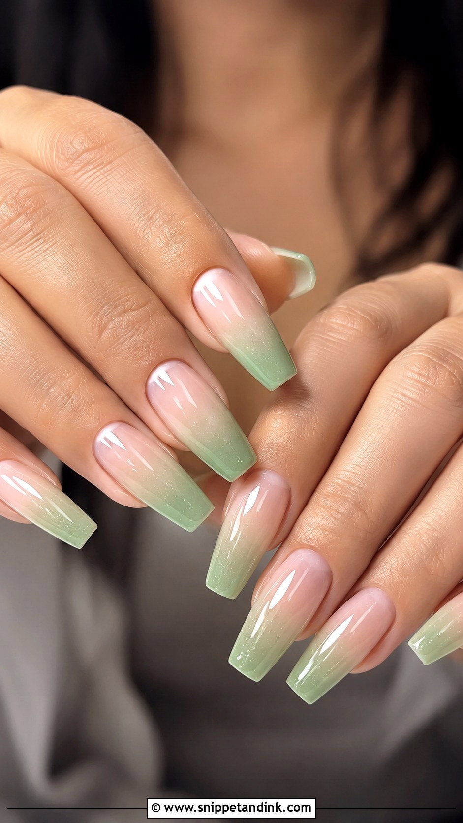 Green Ombre Wedding Nails - Snippet and Ink - 20 Green Wedding Nails for Bride
