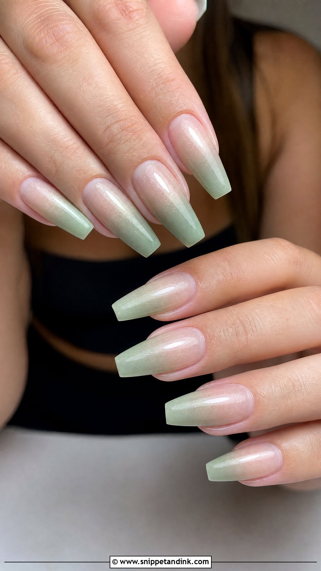 Green Ombre Wedding Nails - Snippet and Ink - 25 Green Wedding Nails