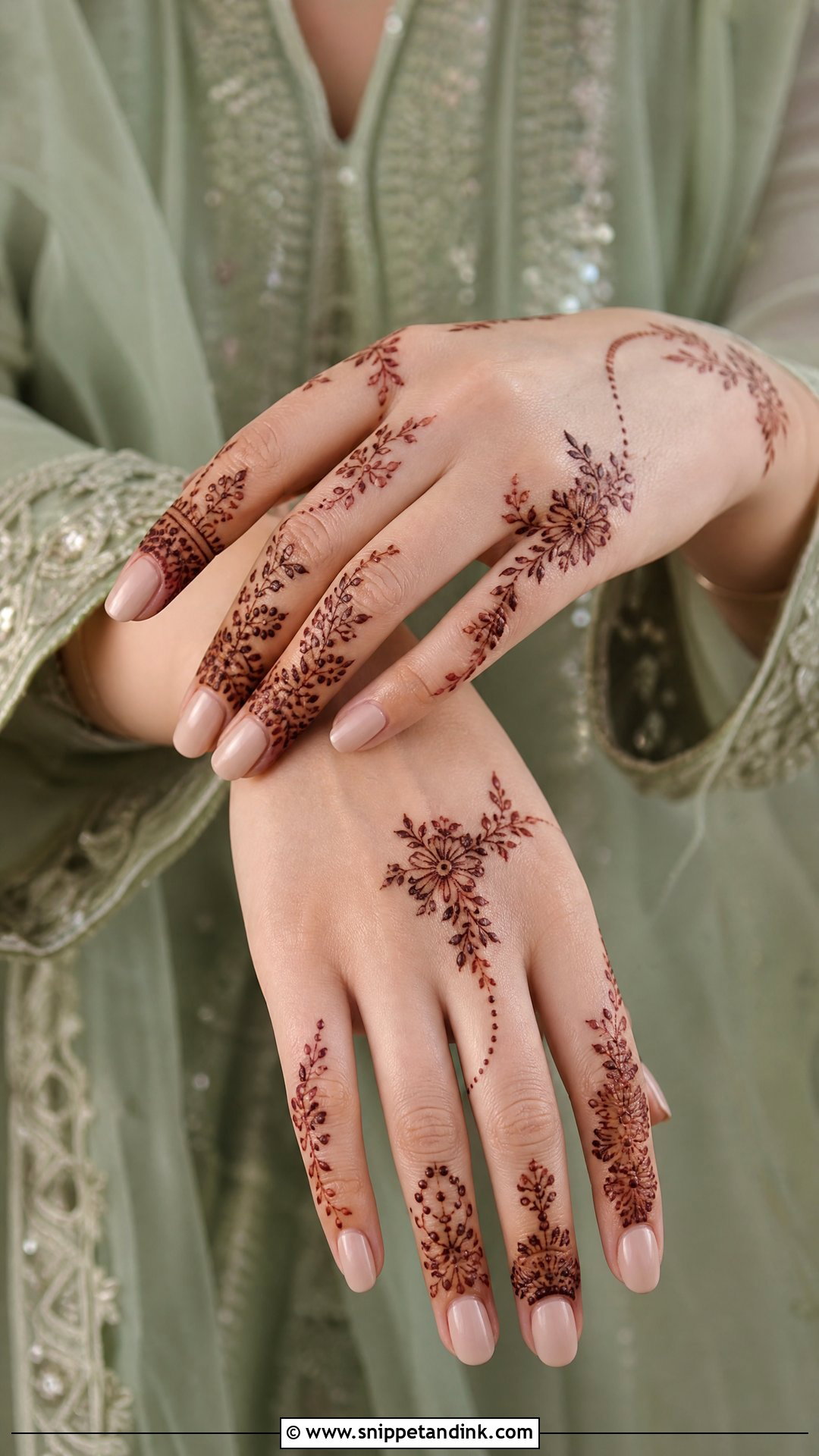 Green Organza Mehendi Outfit - Snippet and Ink - 25 Green Mehendi Outfits for Bride