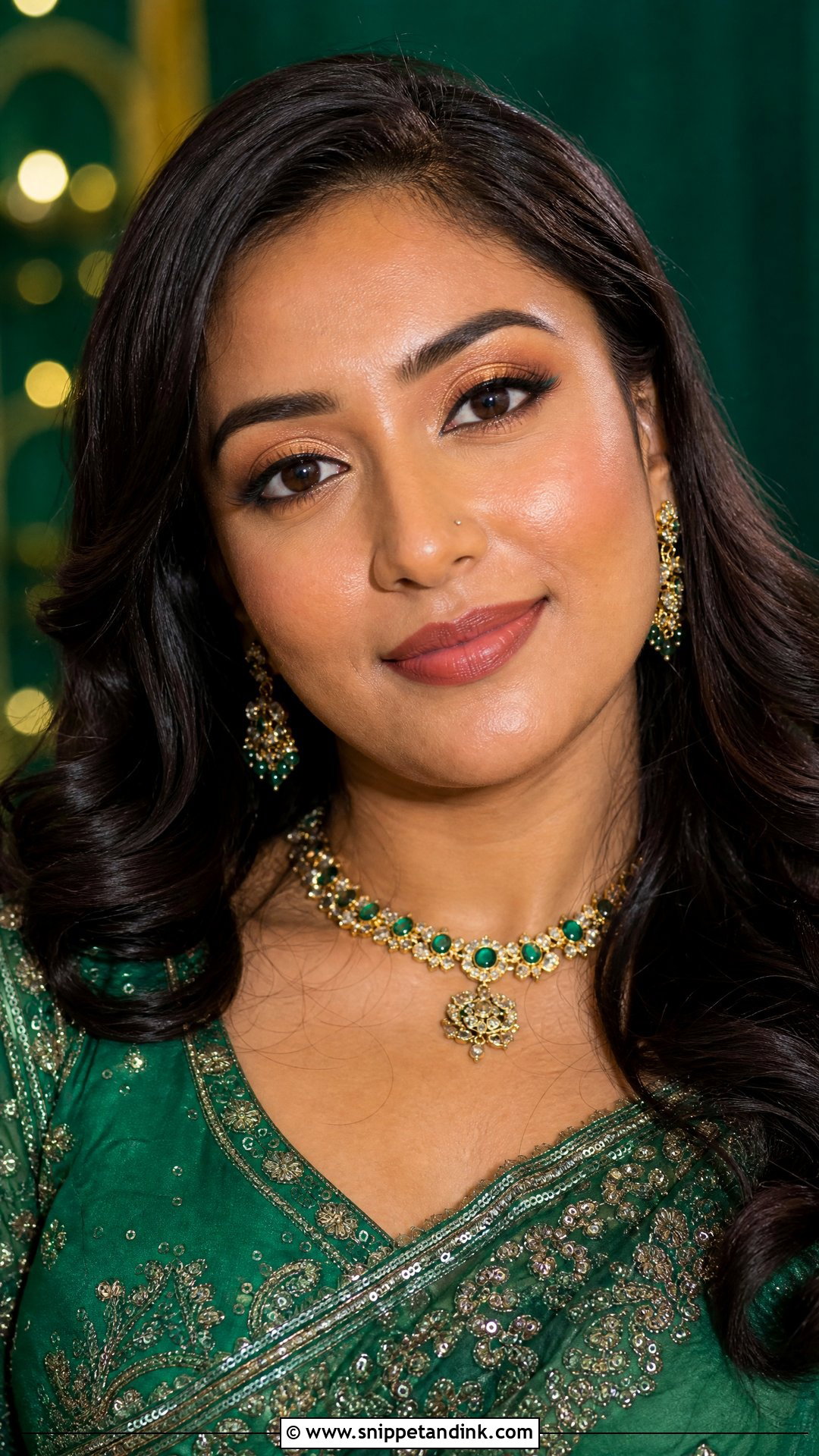 Green Outfit Asian Wedding Guest Makeup - Snippet and Ink - 20 Asian Wedding Guest Makeup Ideas