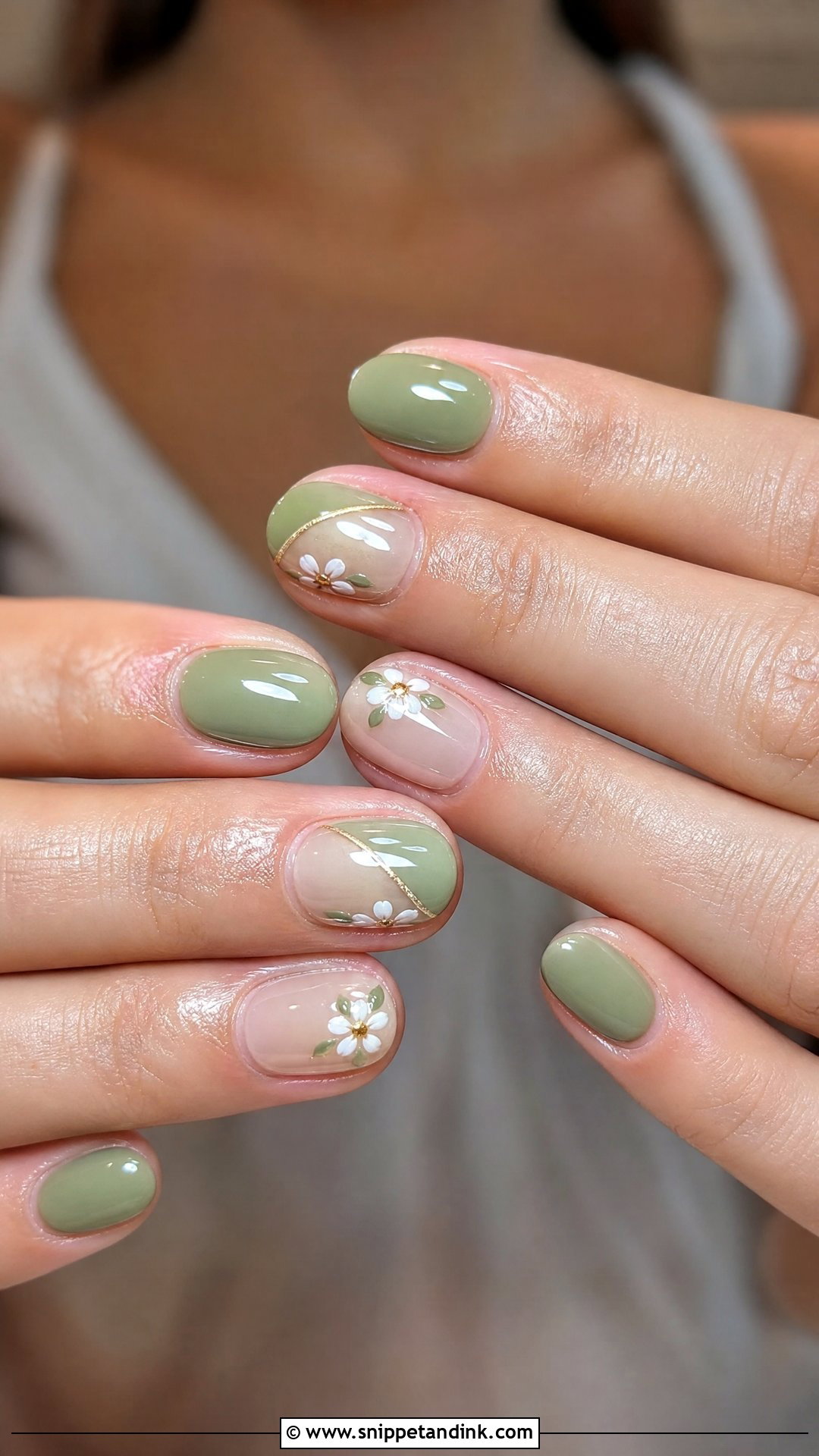 Green Short Wedding Nails - Snippet and Ink - 25 Green Wedding Nails